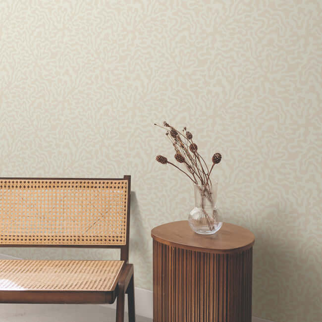 nebulous-cloud-almond-metallic-wallpaper-york-wallcoverings-ag2021 - York Wallcoverings Wallpaper