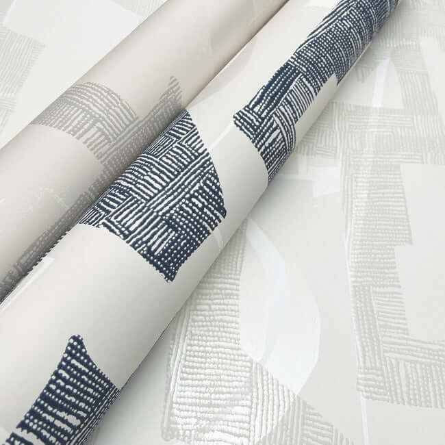 Modern Tribal Dove & Sand Wallpaper - York Wallcoverings - AG2102 - York Wallcoverings Wallpaper