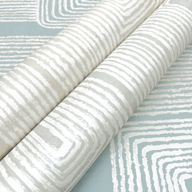 nikki-chu-zulu-thread-wallpaper-azure-gold-york-wallcoverings-ag2034