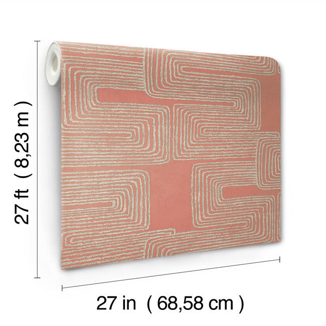 nikki-chu-zulu-thread-wallpaper-coral-glint-york-wallcoverings-ag2031