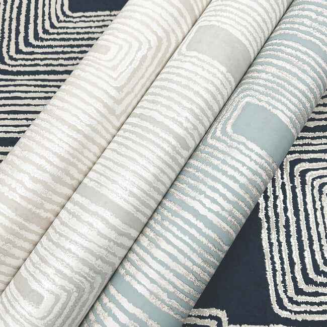 Zulu Thread Neutral & Pearl Wallpaper - York Wallcoverings - AG2036 - York Wallcoverings Wallpaper