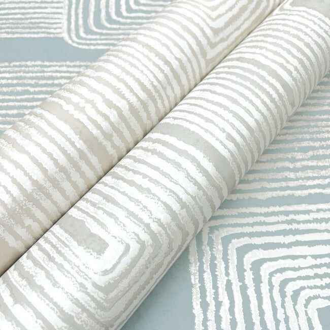 Zulu Thread Neutral & Pearl Wallpaper - York Wallcoverings - AG2036 - York Wallcoverings Wallpaper