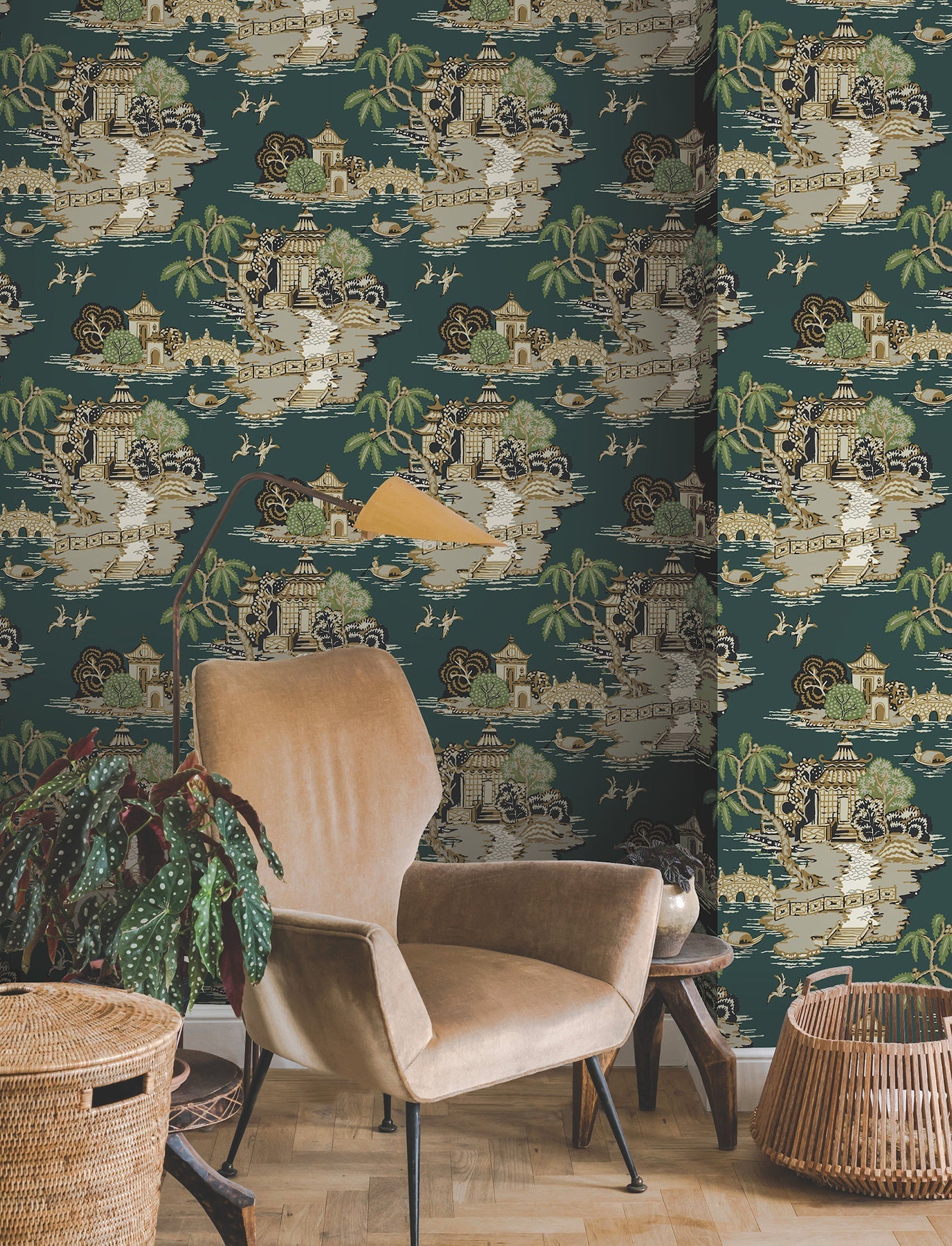 pagoda-and-sampan-scenic-wallpaper-forest-york-wallcoverings-rt7903