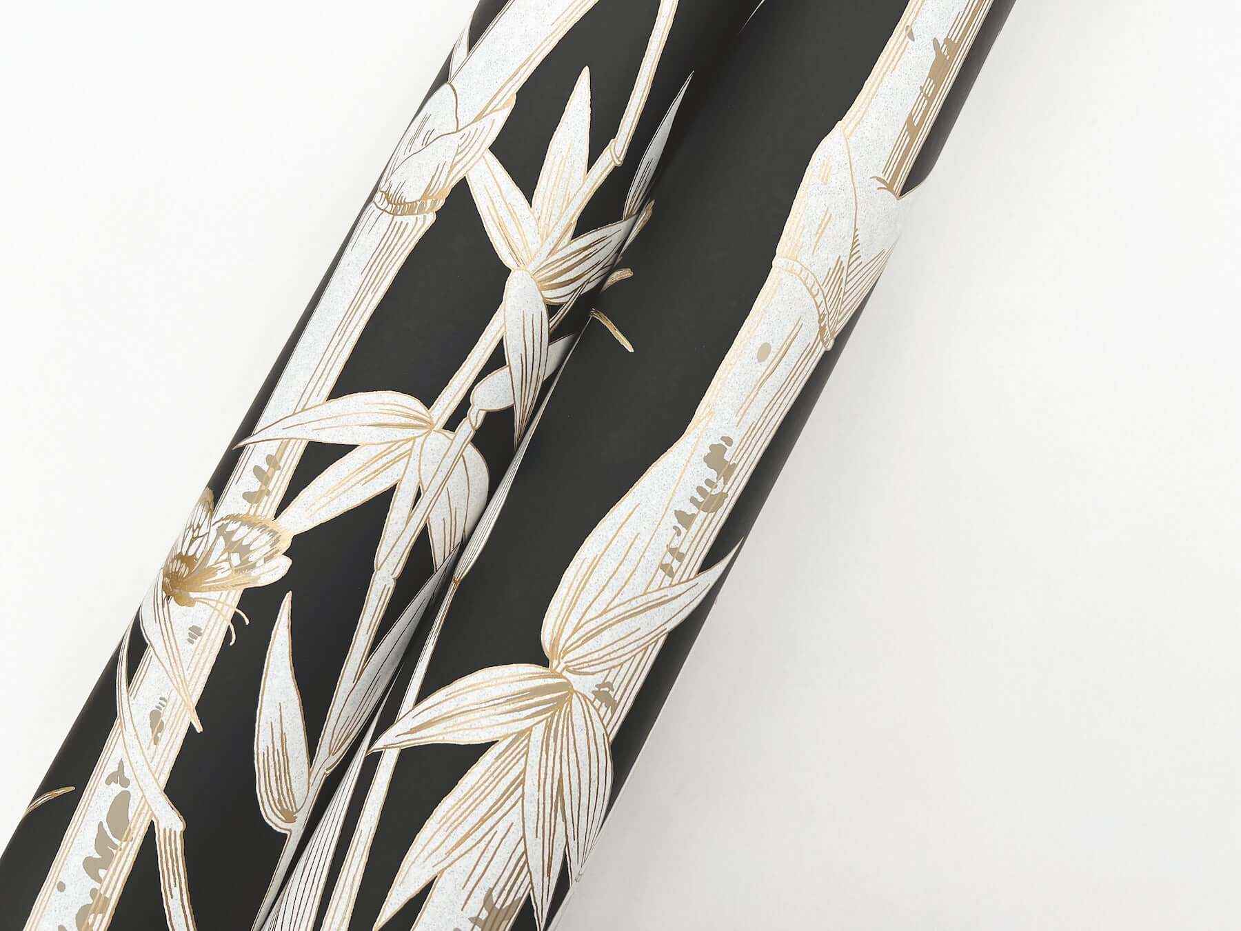 Bambou Toile Black Wallpaper - York Wallcoverings - RT7834 - York Wallcoverings Wallpaper