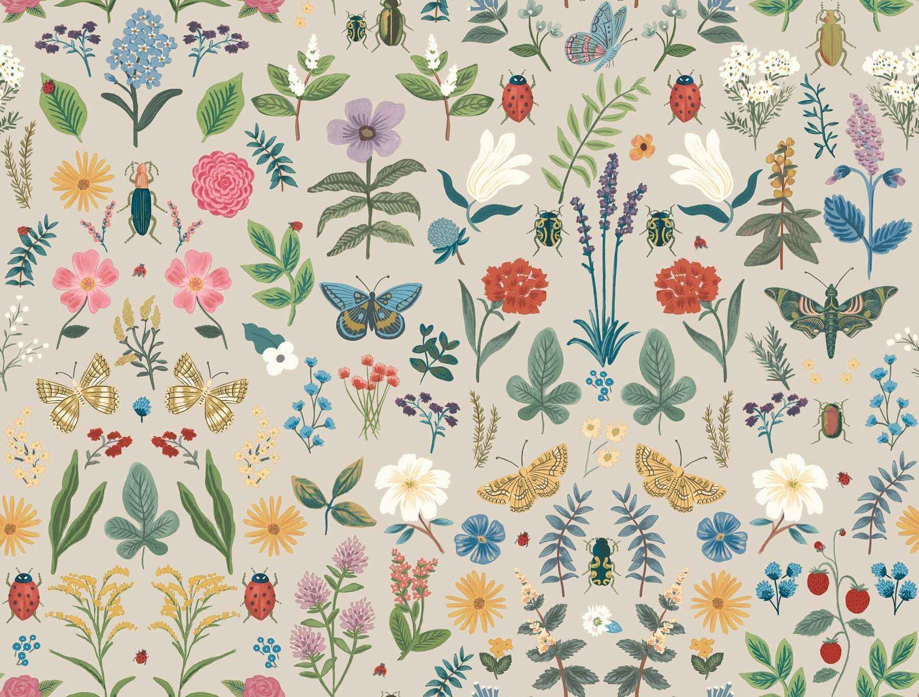Curio Linen Peel & Stick Wallpaper - York Wallcoverings - PSW1541RL