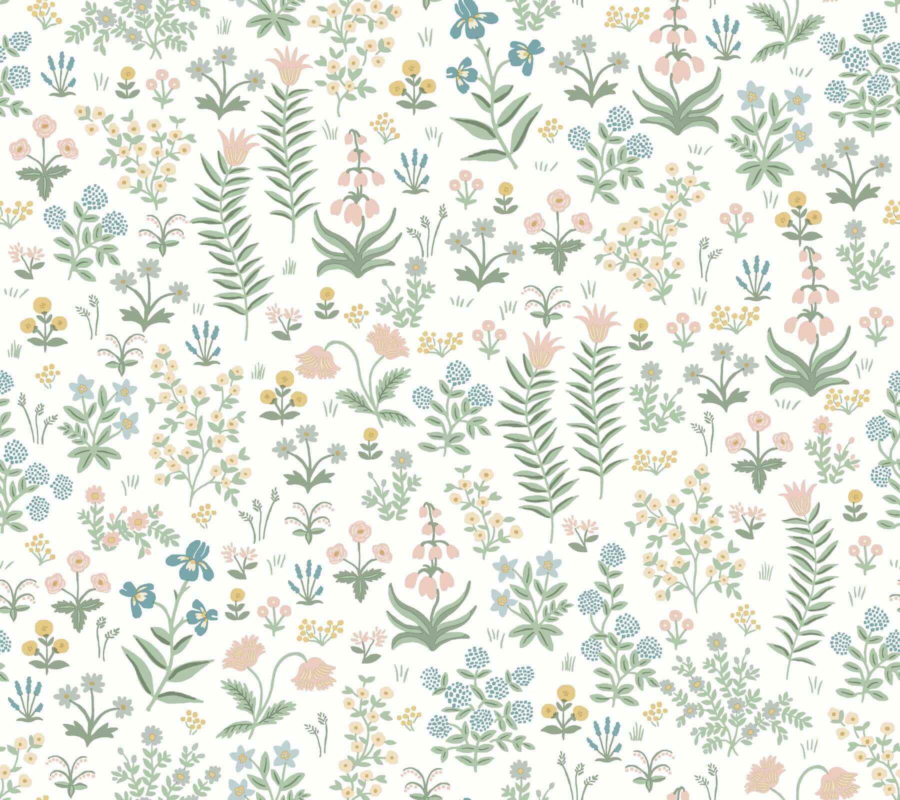 Menagerie Garden Blush Multicolor Peel & Stick Wallpaper - York Wallcoverings - PSW1550RL