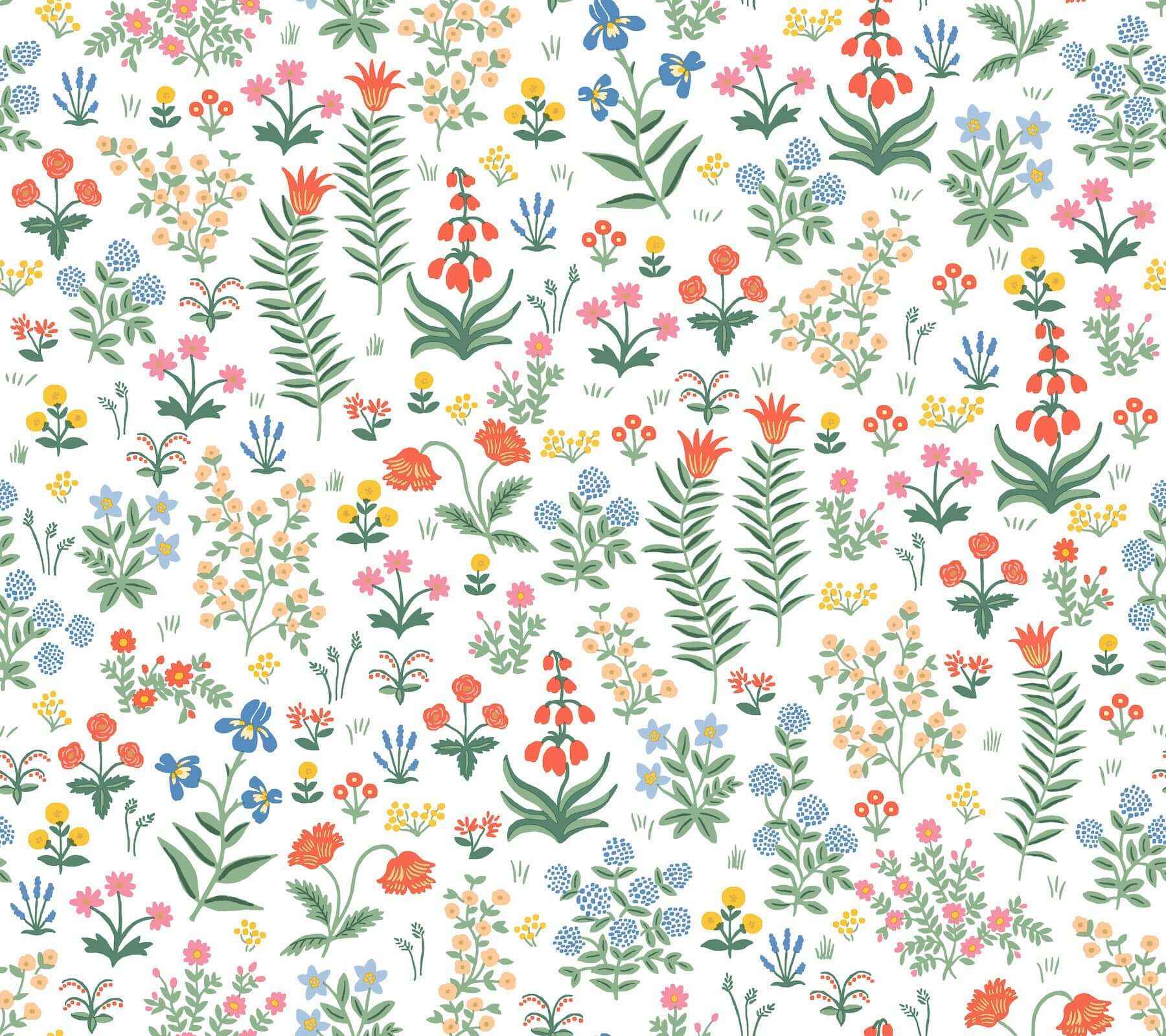 Menagerie Garden Rose Multicolor Peel & Stick Wallpaper - York Wallcoverings - PSW1552RL