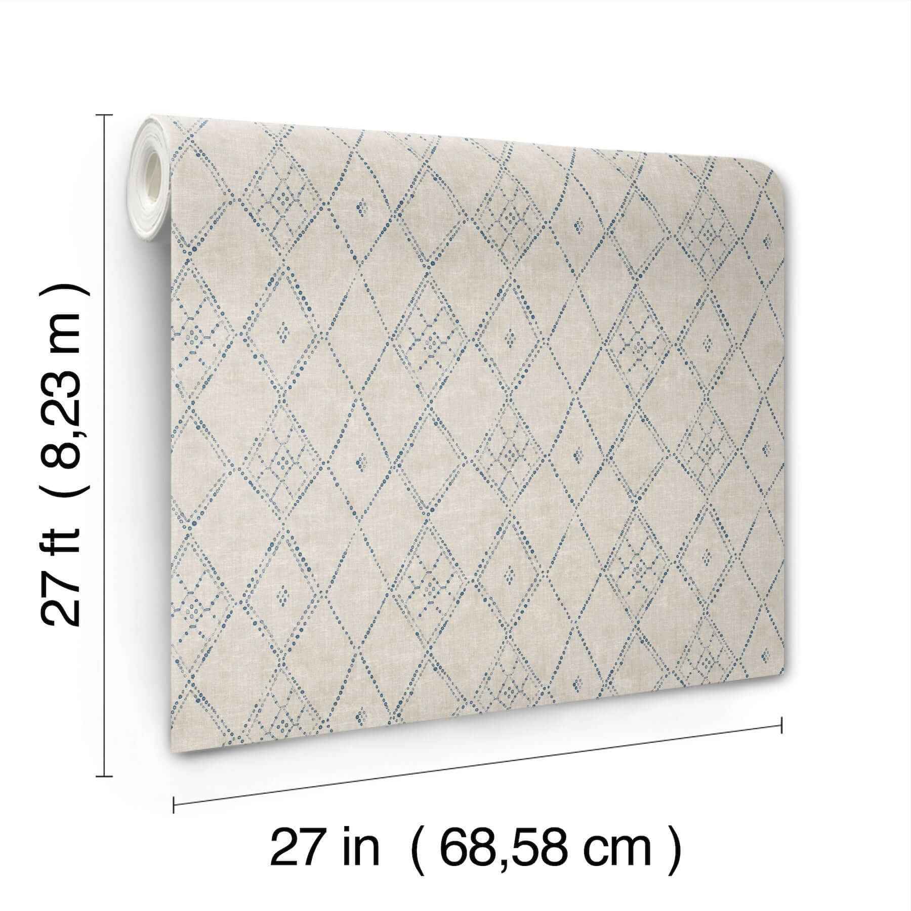 Souk Diamonds Taupe Wallpaper - York Wallcoverings - LM5314 - York Wallcoverings Wallpaper