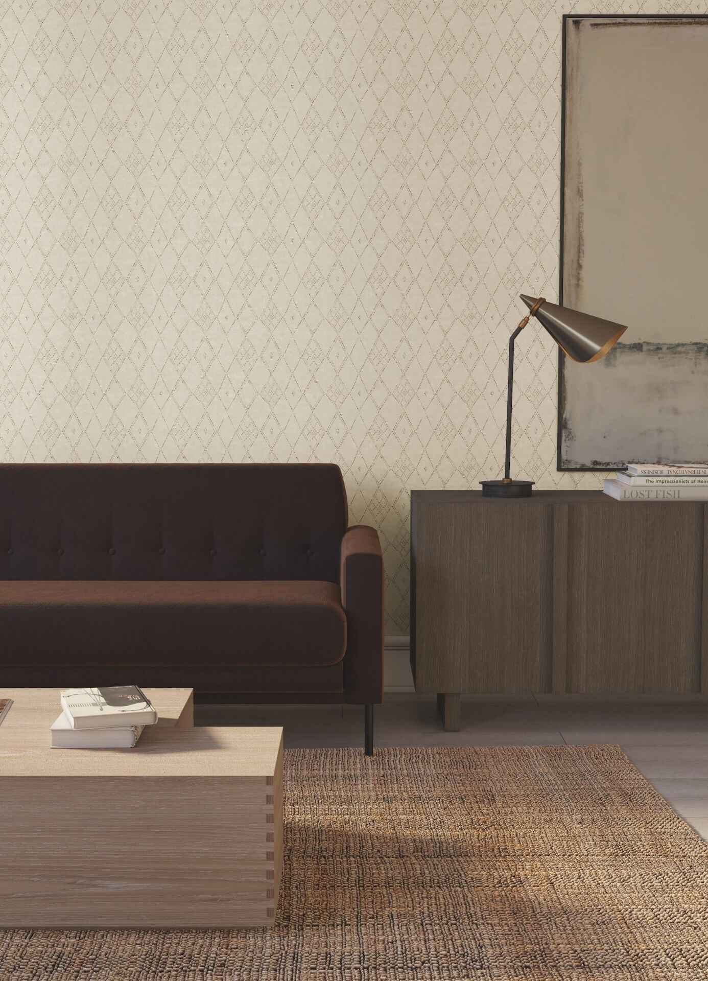 Souk Diamonds Gold Wallpaper - York Wallcoverings - LM5315 - York Wallcoverings Wallpaper