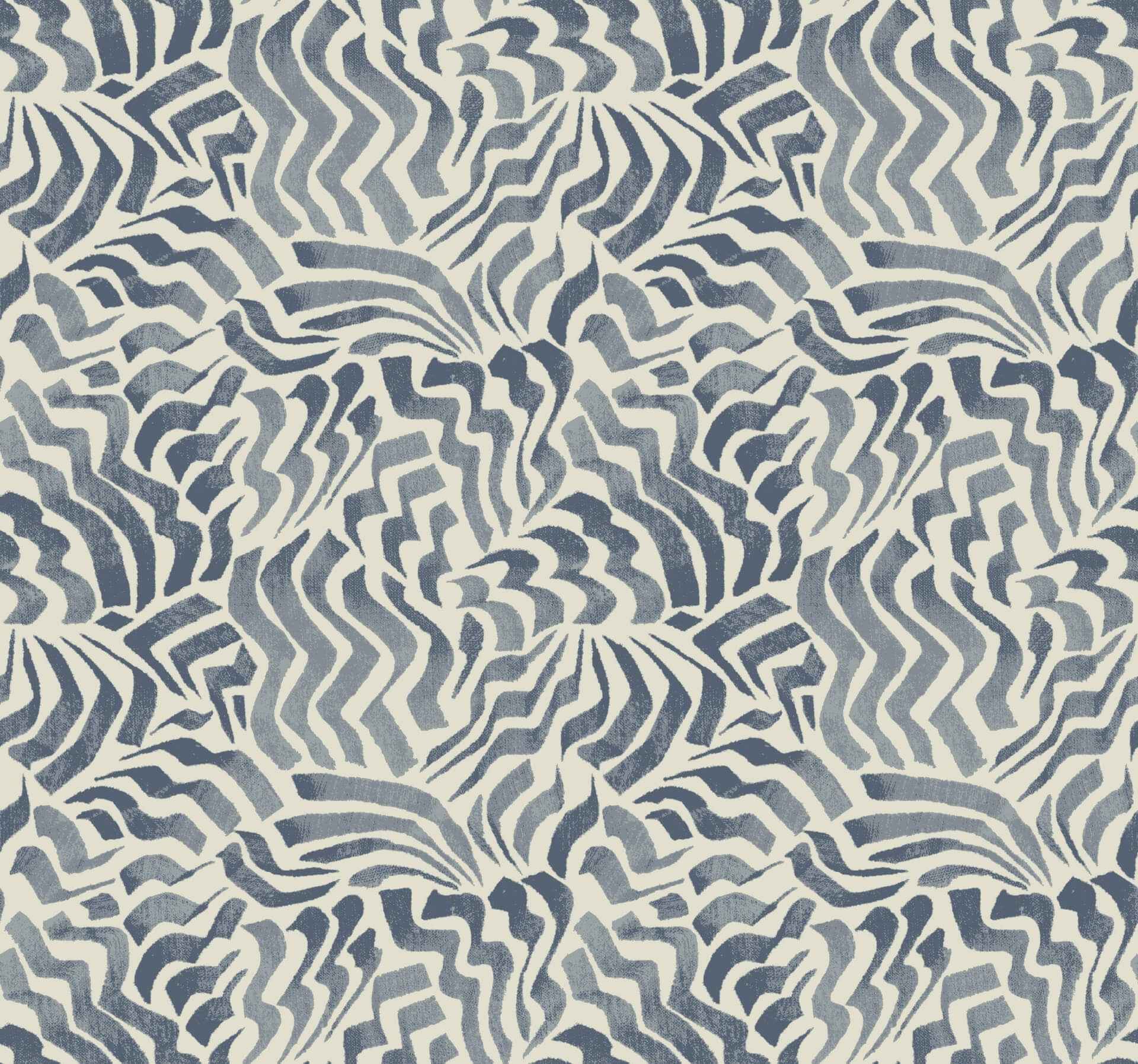 Zora Wave Denim Wallpaper - York Wallcoverings - LM5323 - York Wallcoverings Wallpaper
