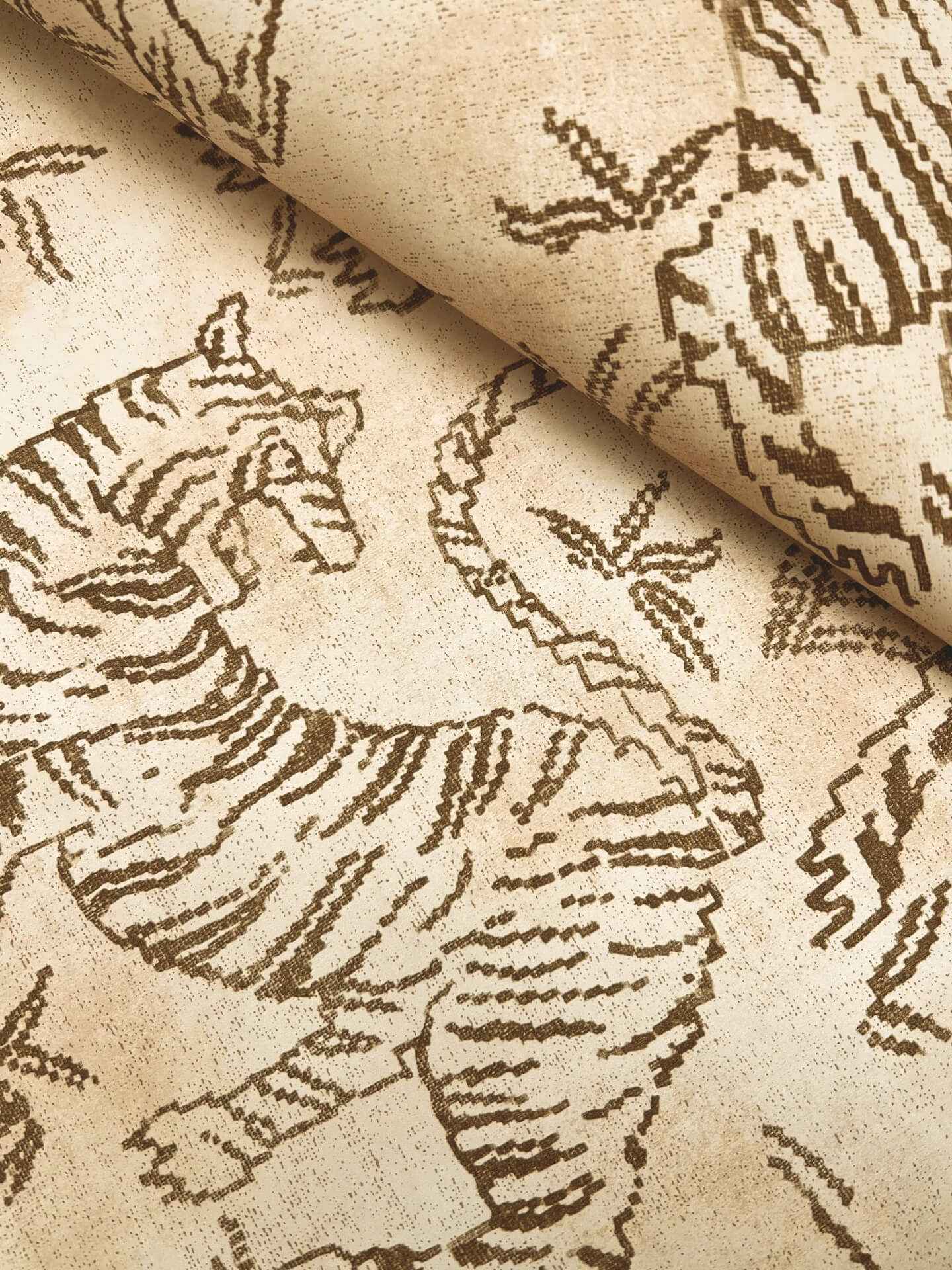 Orly Tigers Blush Wallpaper - York Wallcoverings - LM5334 - York Wallcoverings Wallpaper