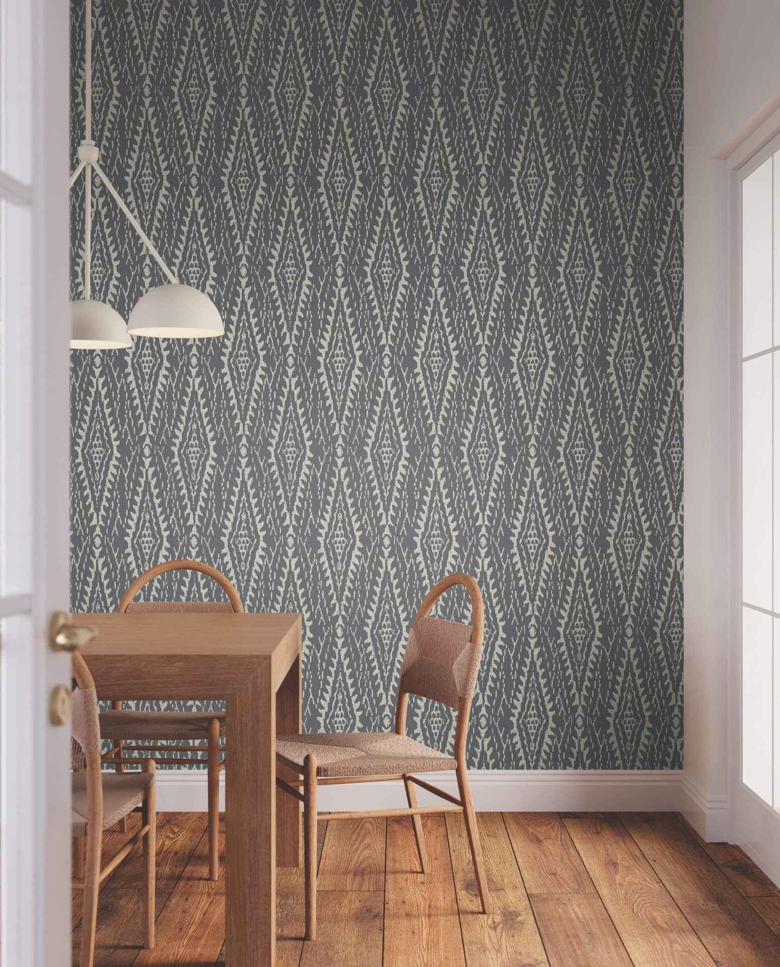 Rousseau Paperweave Charcoal Wallpaper - York Wallcoverings - LM5342 - York Wallcoverings Wallpaper