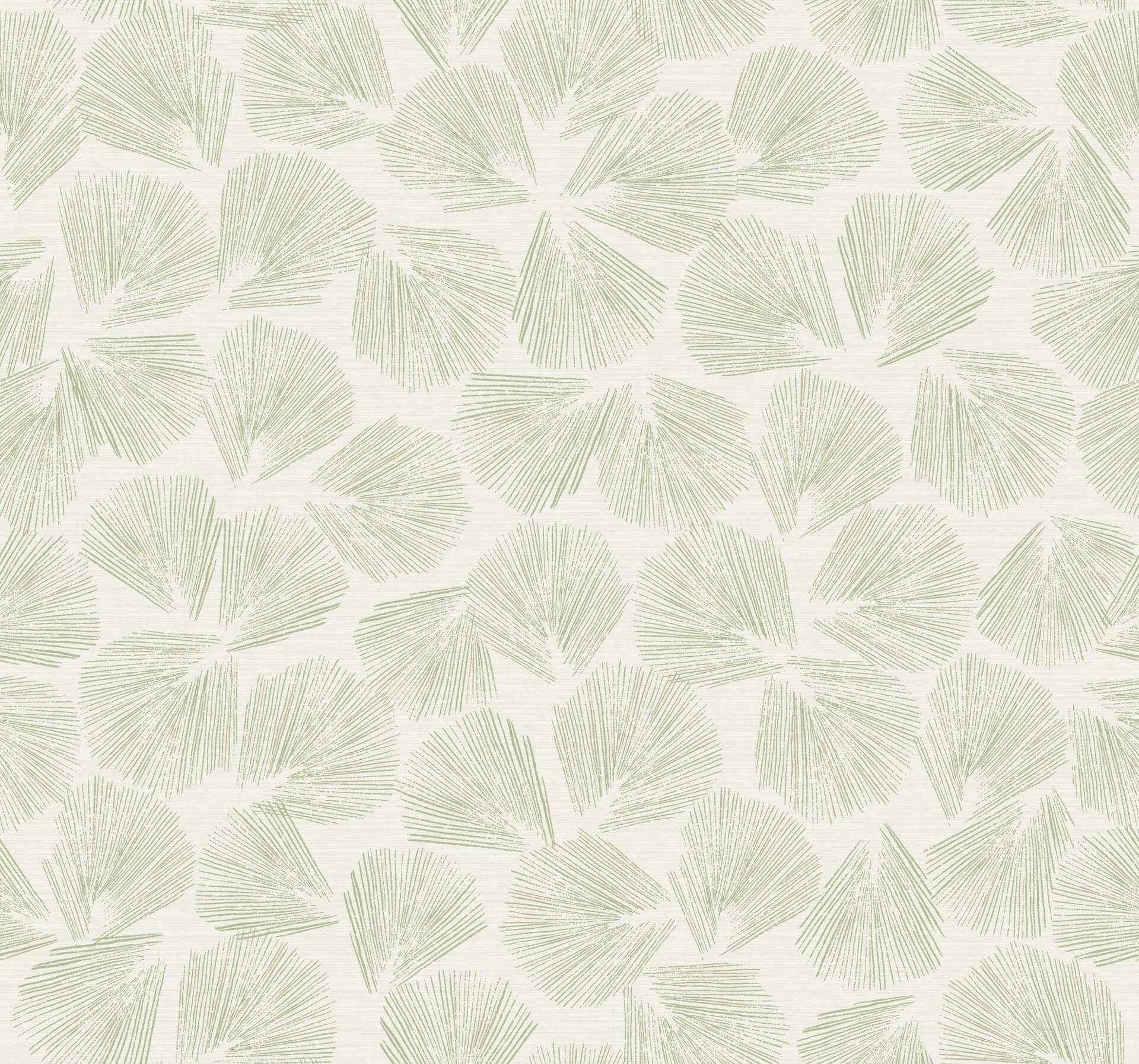 Elora Leaf Green Wallpaper - York Wallcoverings - LM5352