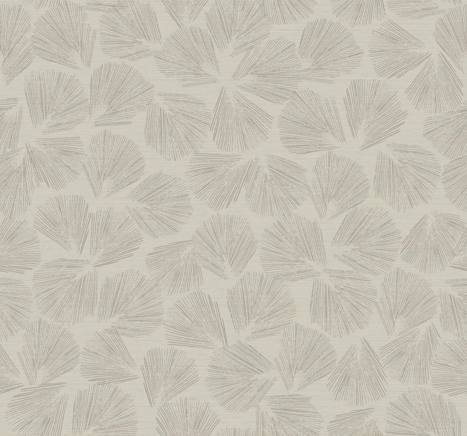 Elora Leaf Taupe Wallpaper - York Wallcoverings - LM5354