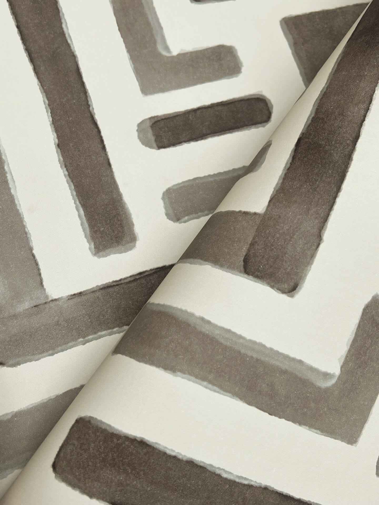 Painterly Labyrinth Warm Neutral Wallpaper - York Wallcoverings - LM5363 - York Wallcoverings Wallpaper
