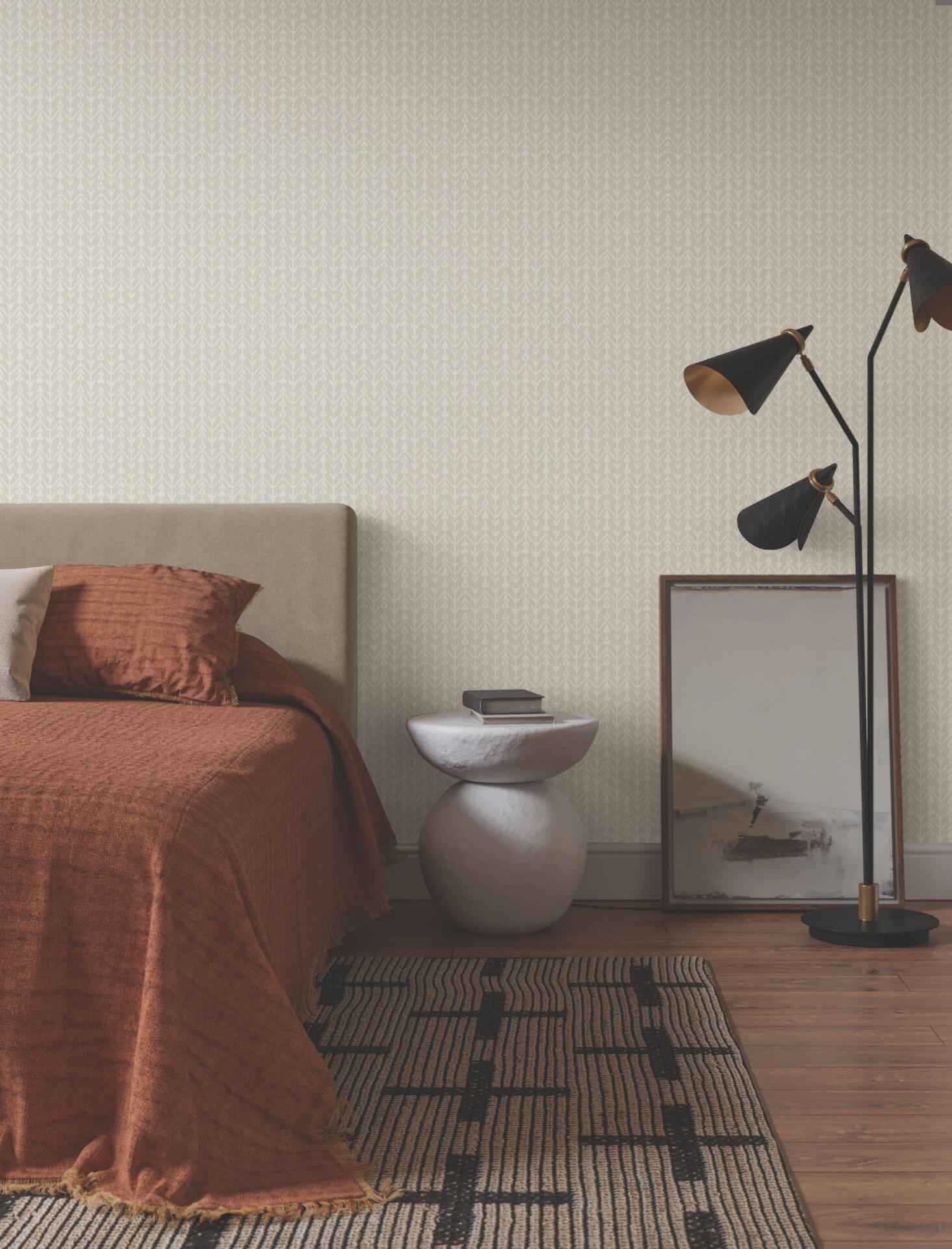 Martigue Stripe Beige Wallpaper - York Wallcoverings - LM5385 - York Wallcoverings Wallpaper