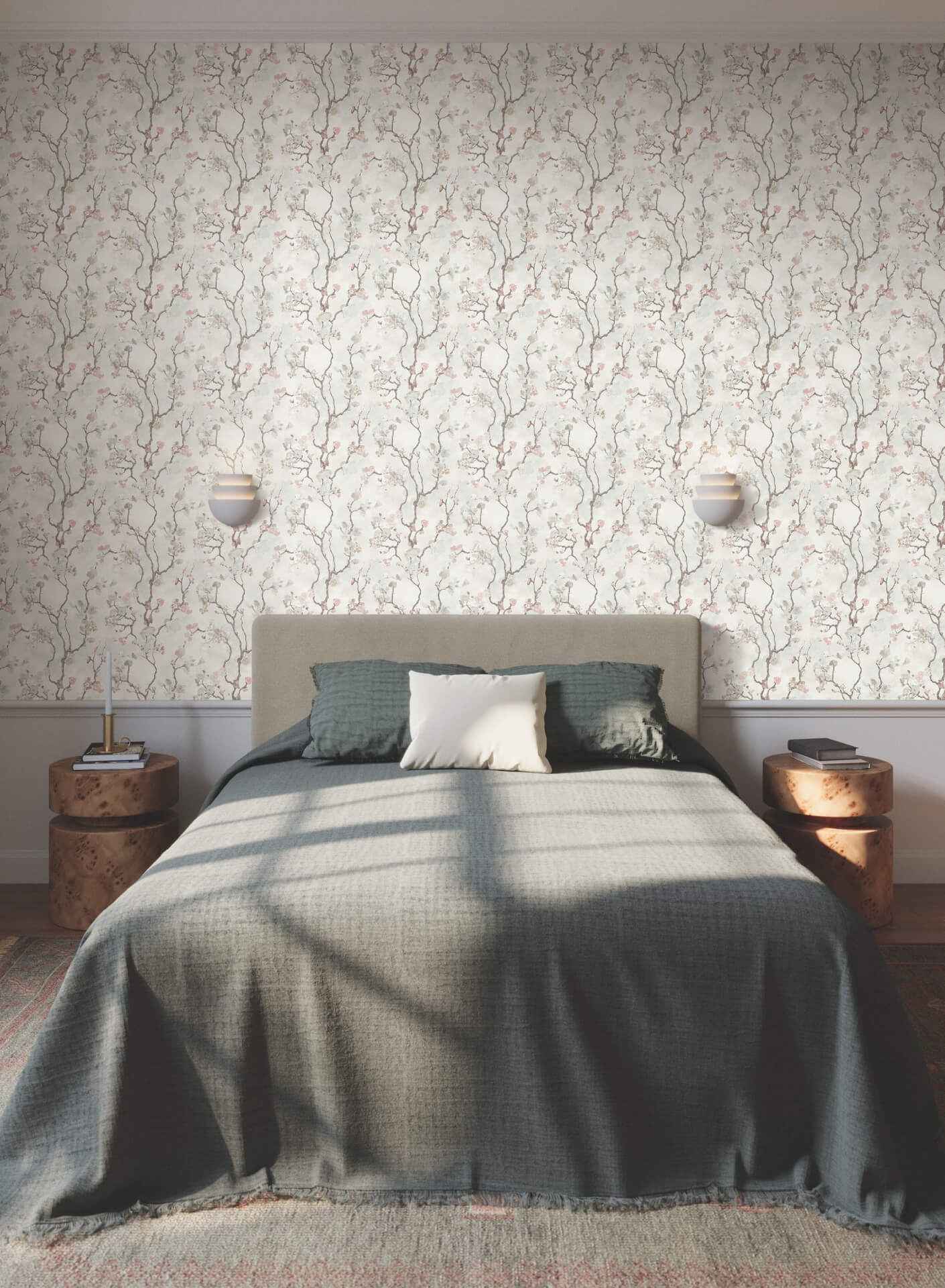 Avril Chinoiserie Blush Wallpaper - York Wallcoverings - LM5414 - York Wallcoverings Wallpaper