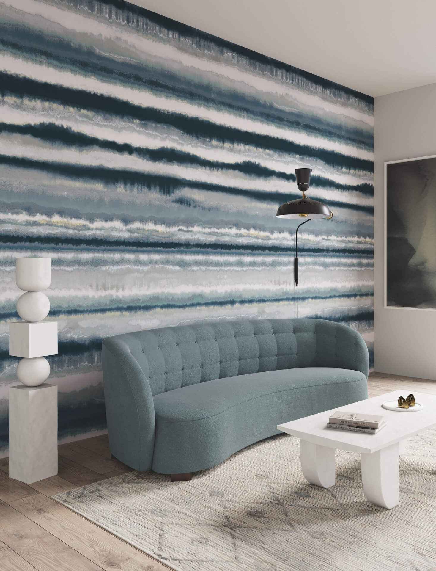Edition Mural Blue Wall Mural - York Wallcoverings - LM5426M - York Wallcoverings Wallpaper