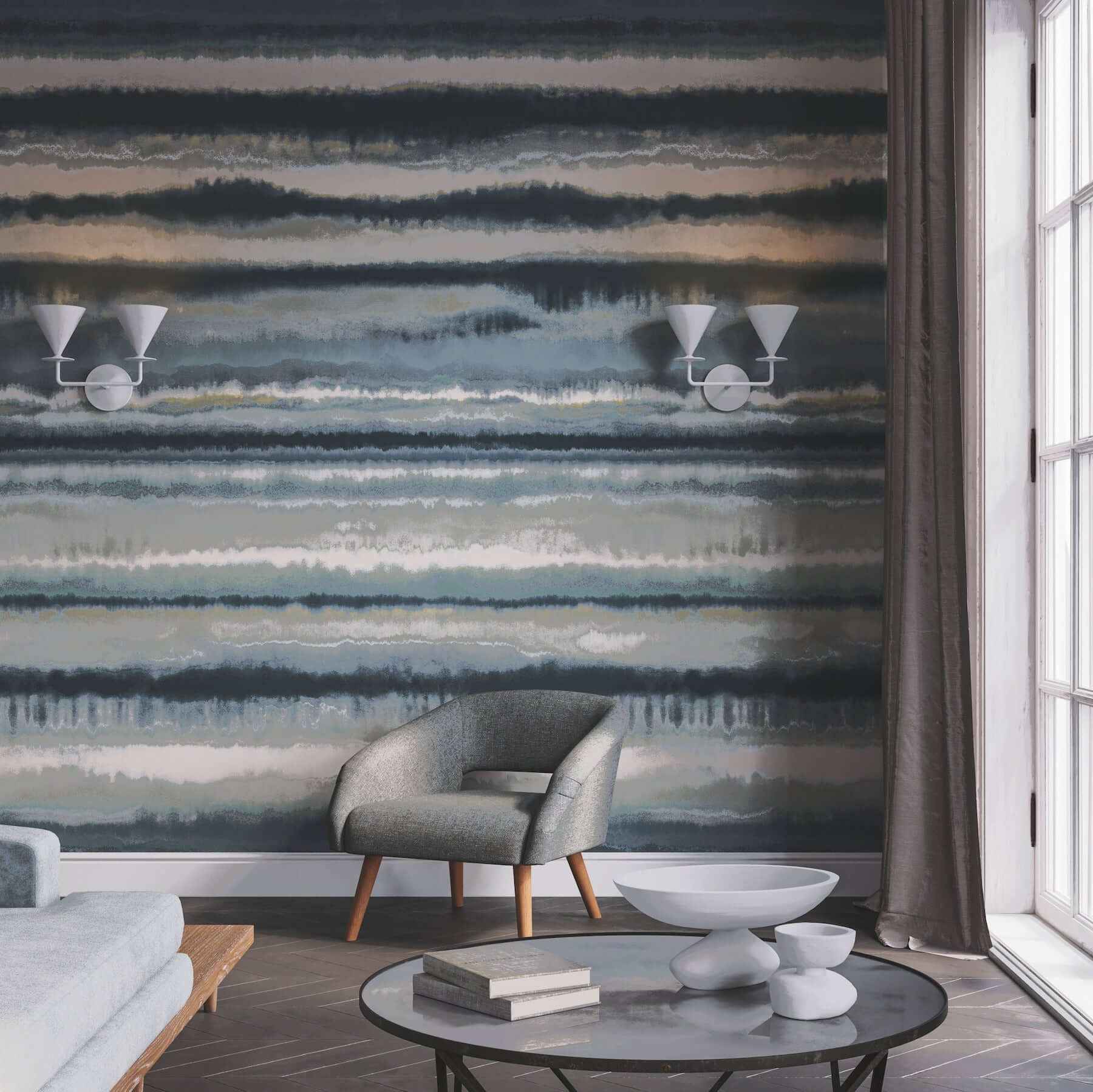 Edition Mural Blue Wall Mural - York Wallcoverings - LM5426M - York Wallcoverings Wallpaper