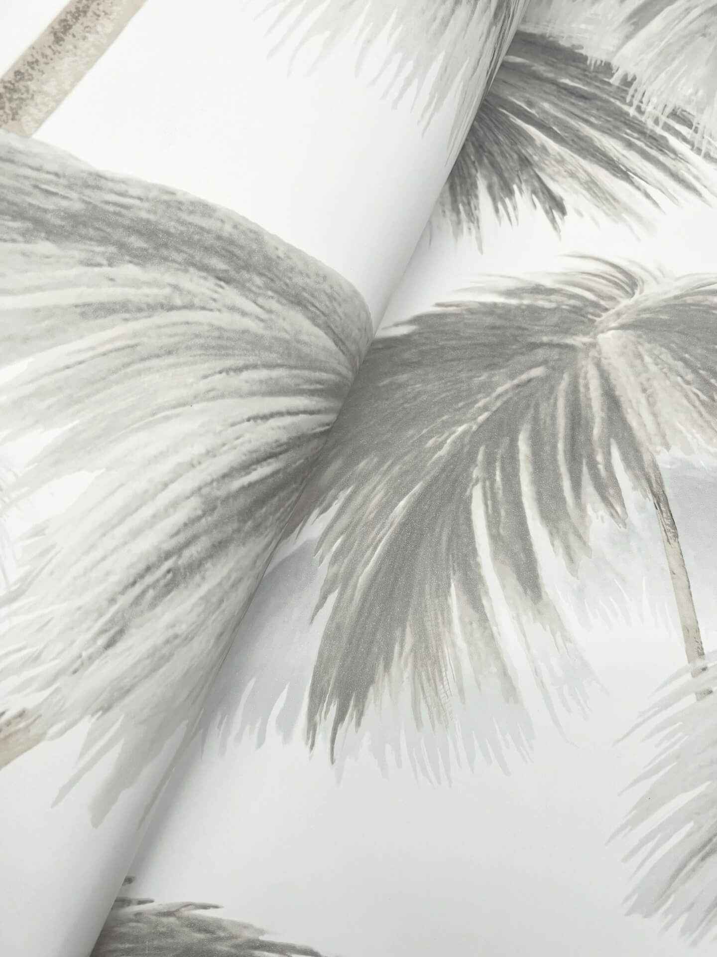 Plein Air Palms Black & White Wallpaper - York Wallcoverings - LM5432 - York Wallcoverings Wallpaper