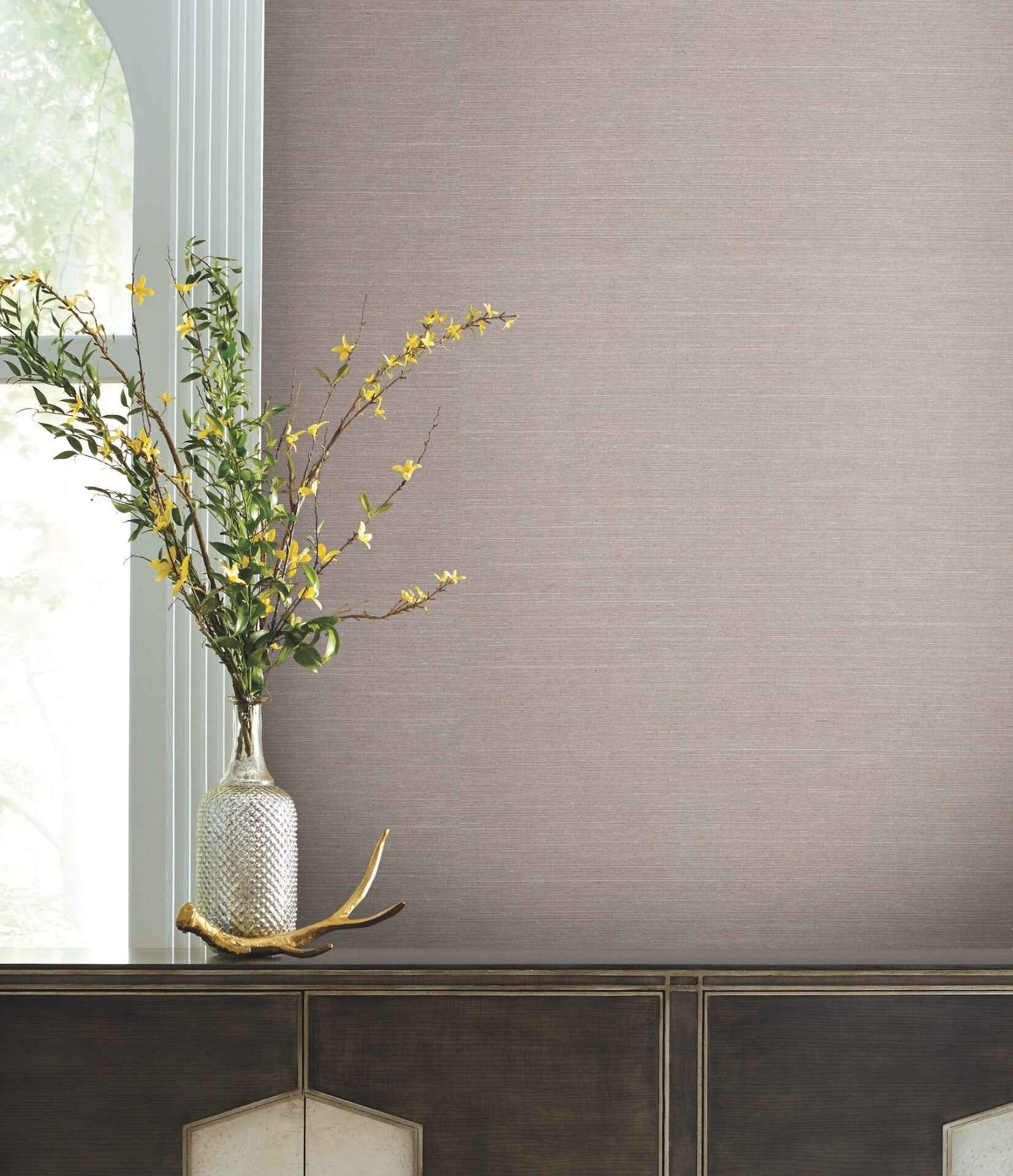 Delicate Abaca Slate Wallpaper - York Wallcoverings - GV0283 - York Wallcoverings Wallpaper