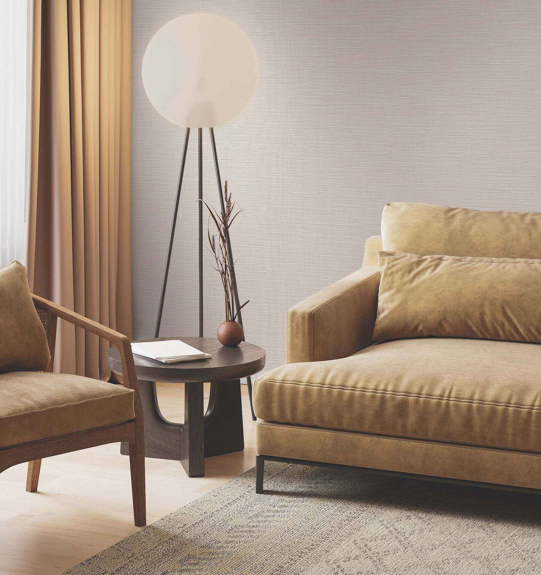 Horizon Paperweave Taupe Wallpaper - York Wallcoverings - GV0225 - York Wallcoverings Wallpaper