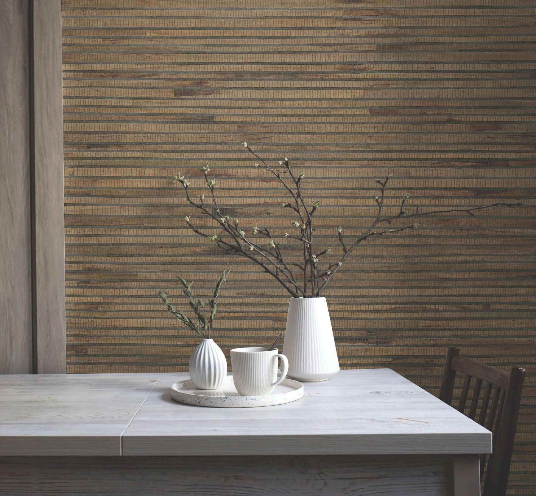 Hyacinth Leaf Natural Wallpaper - York Wallcoverings - GV0236 - York Wallcoverings Wallpaper