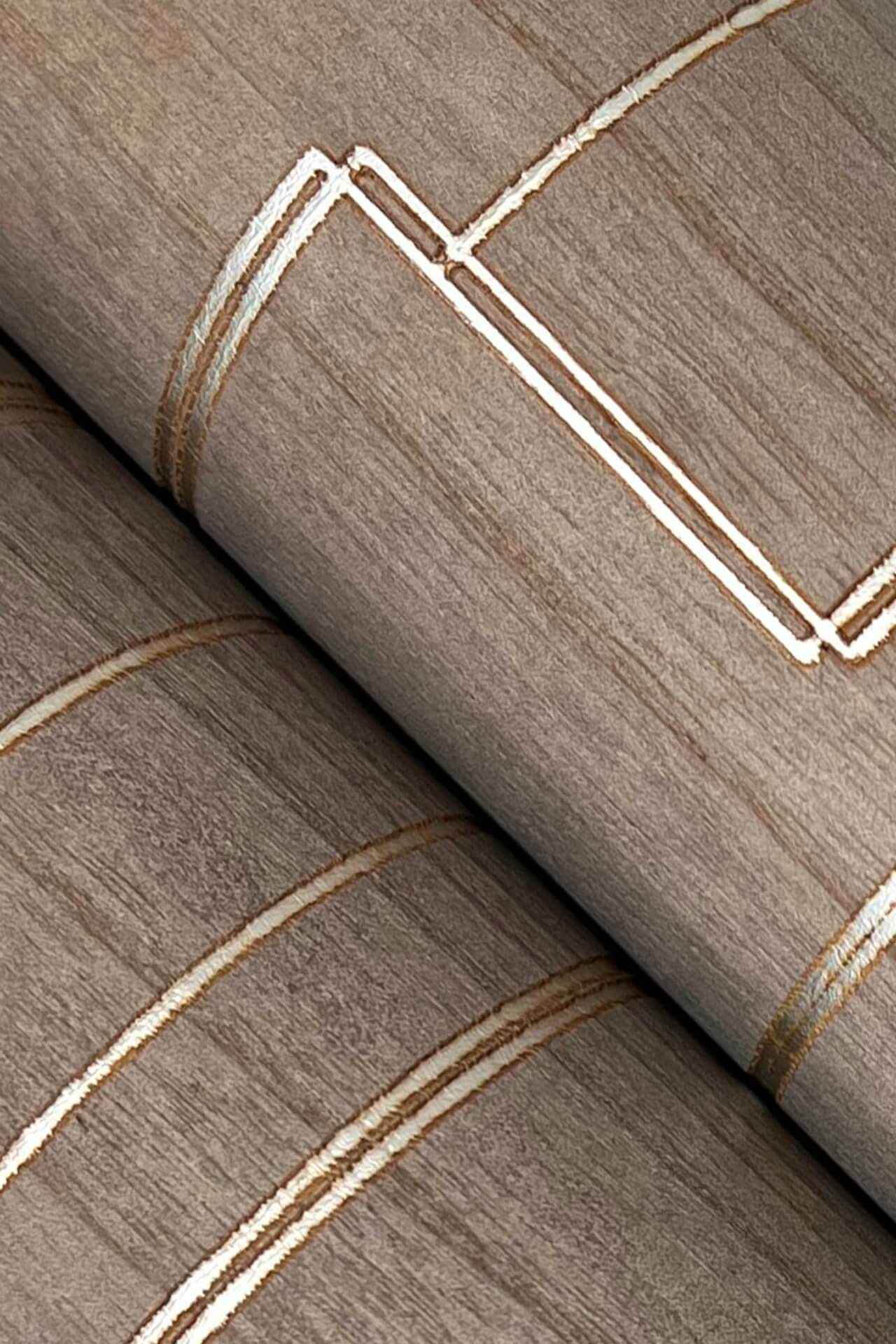 Inlay Line Mink Wallpaper - York Wallcoverings - GV0259 - York Wallcoverings Wallpaper