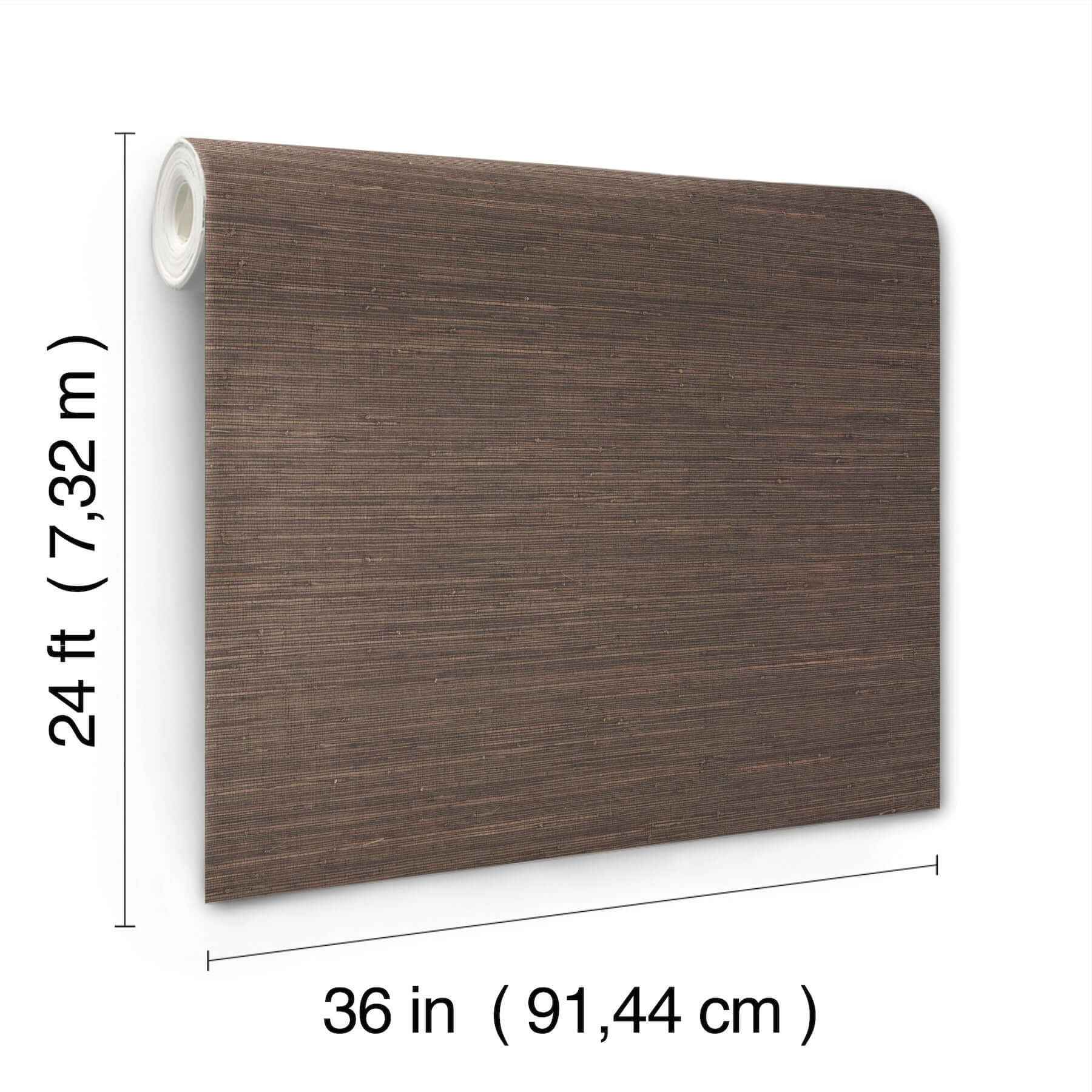 Knotted Grass Brown Wallpaper - York Wallcoverings - VG4437GV - York Wallcoverings Wallpaper
