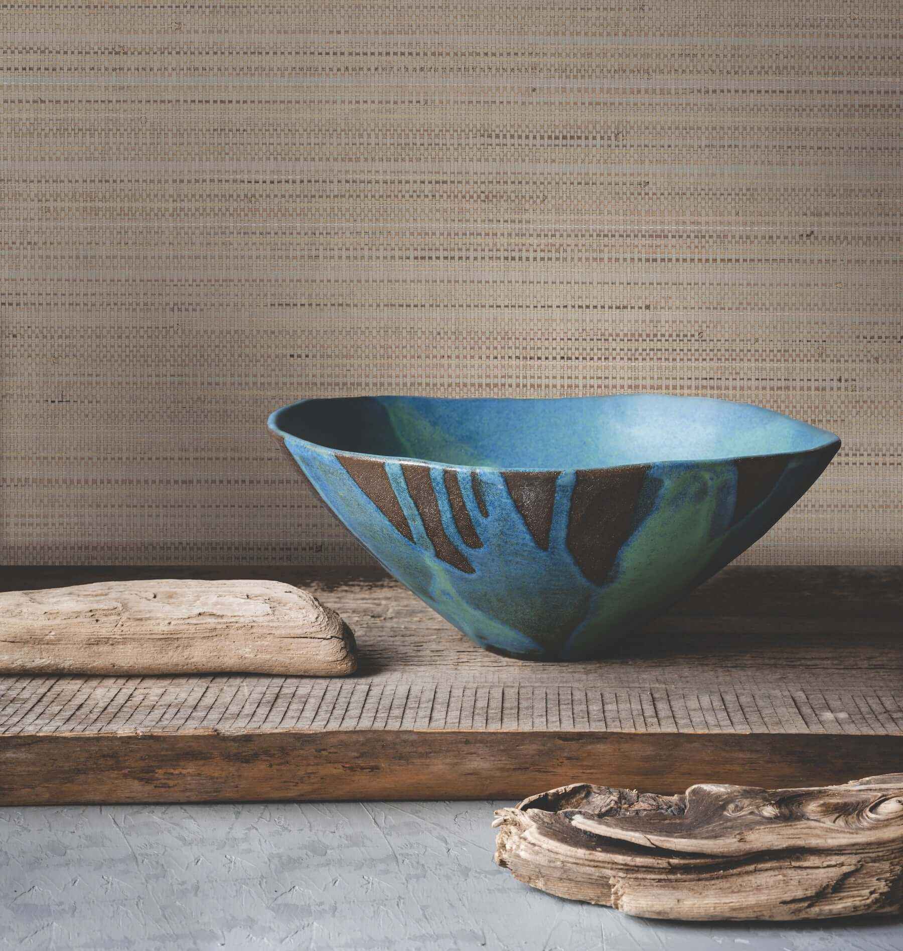 Marled Abaca Taupe Wallpaper - York Wallcoverings - GV0202 - York Wallcoverings Wallpaper
