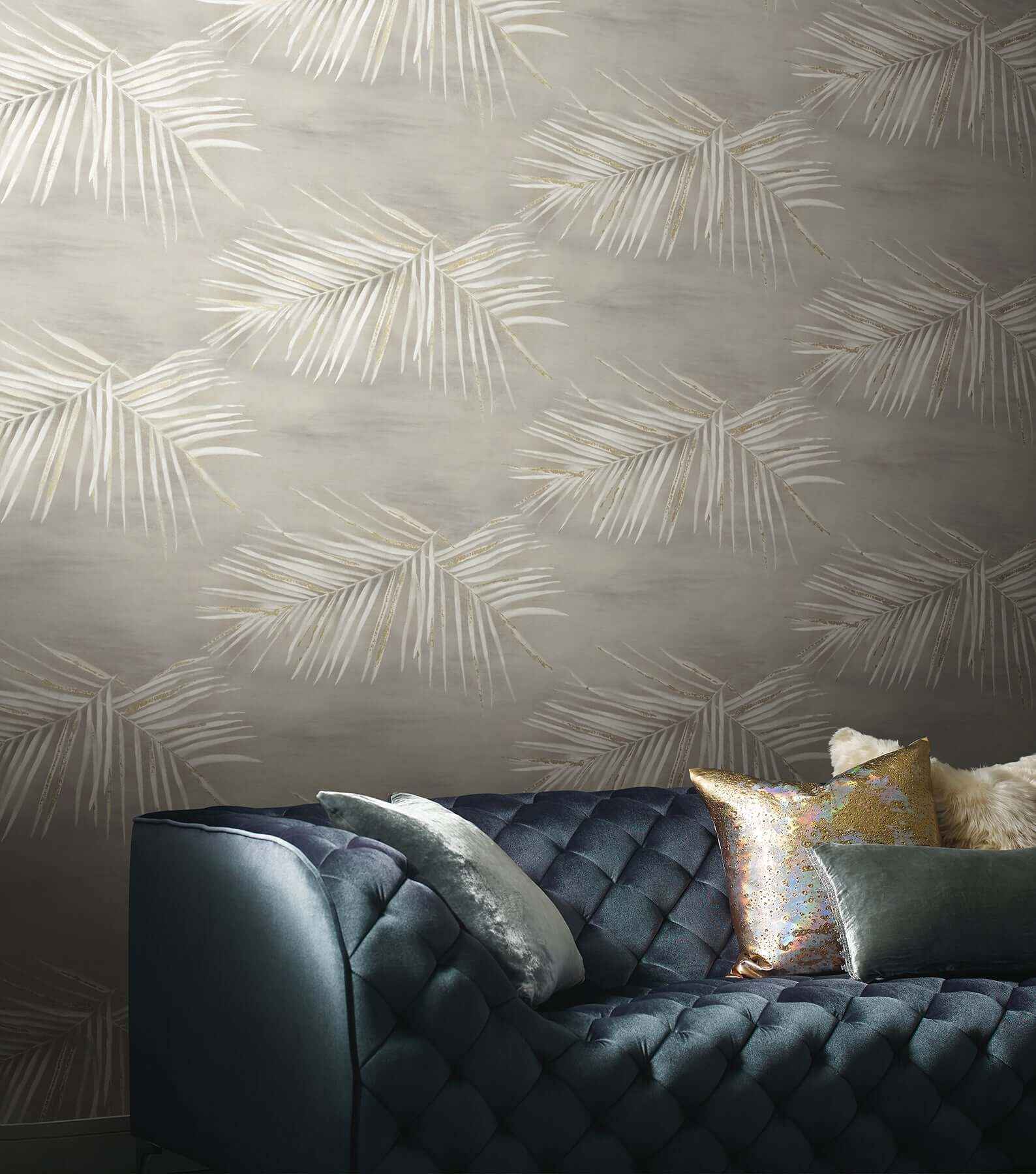 Endless Summer Taupe Peel & Stick Wallpaper - York Wallcoverings - PSW1555RL - York Wallcoverings Wallpaper