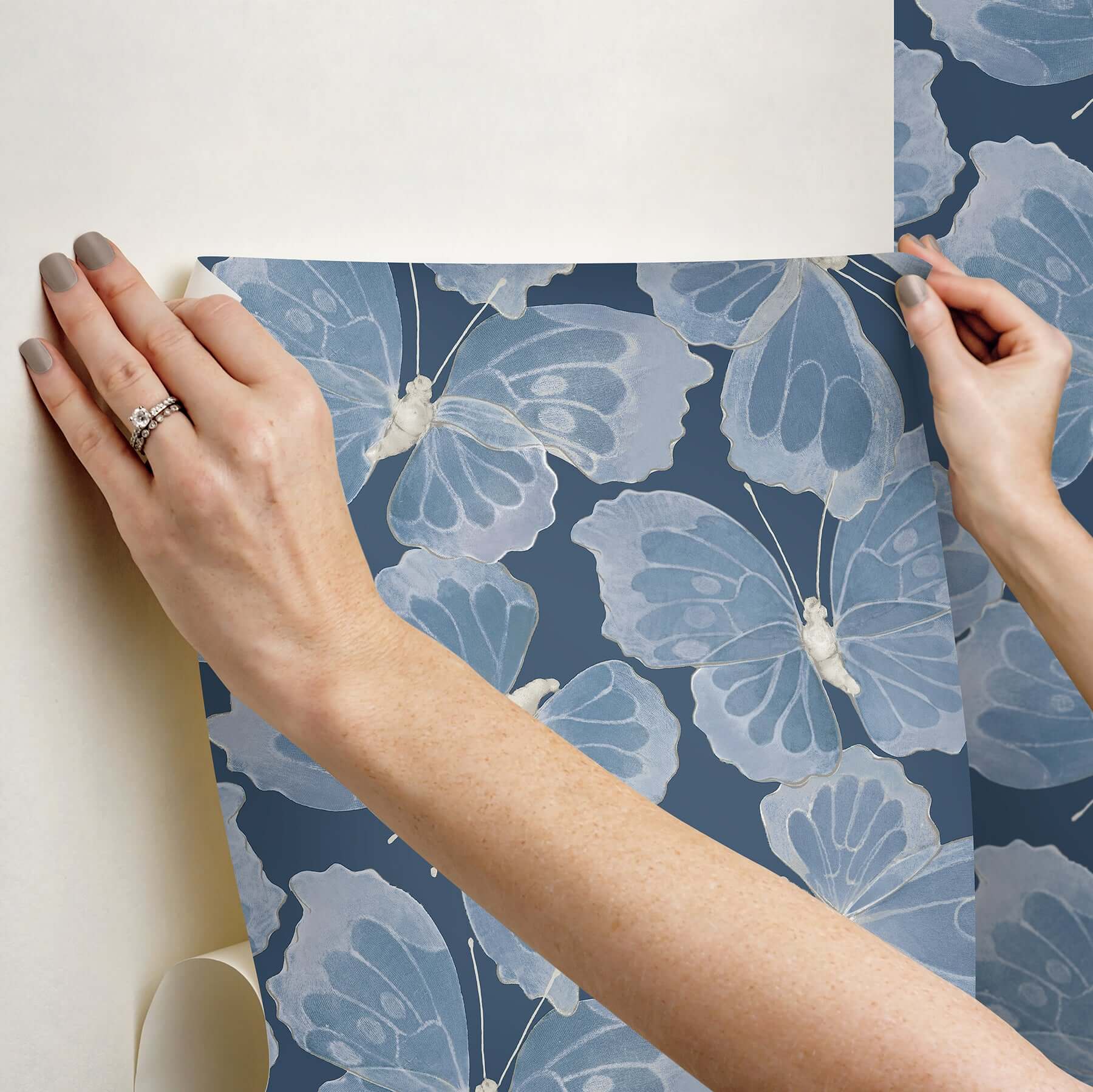 monarch-pewter-peel-stick-wallpaper-york-wallcoverings-psw1566rl - York Wallcoverings Wallpaper