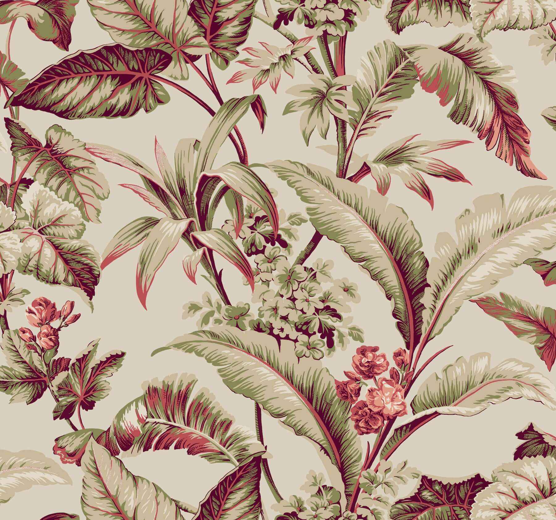 Mystic Isle Taupe Wallpaper - York Wallcoverings - GT4501