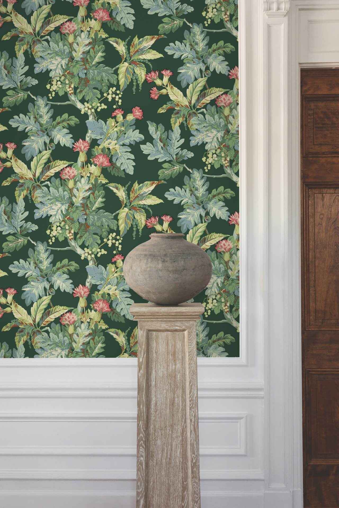Briarwood Green Wallpaper - York Wallcoverings - GT4525 - York Wallcoverings Wallpaper