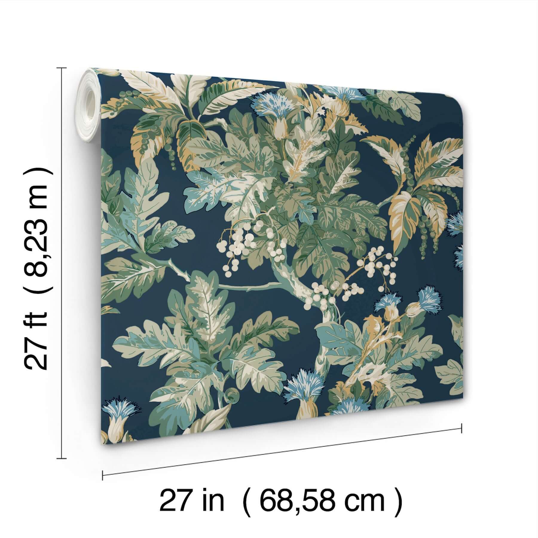 briarwood-navy-wallpaper-york-wallcoverings-gt4523 - York Wallcoverings Wallpaper