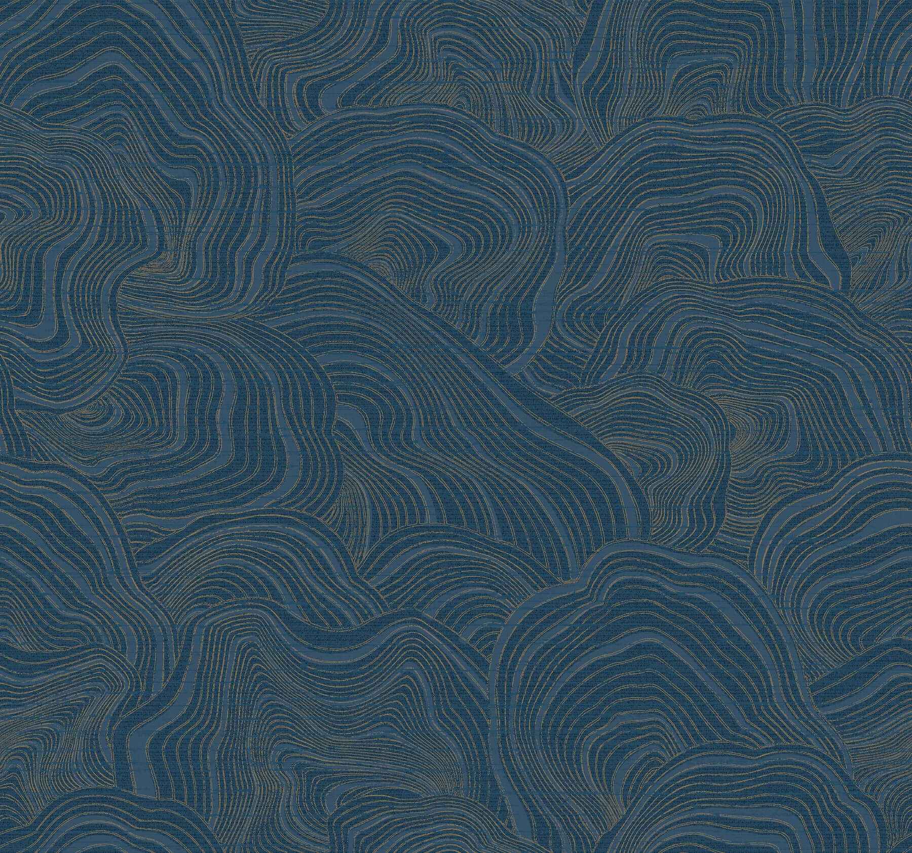 Geodes Navy Wallpaper - York Wallcoverings - GT4527