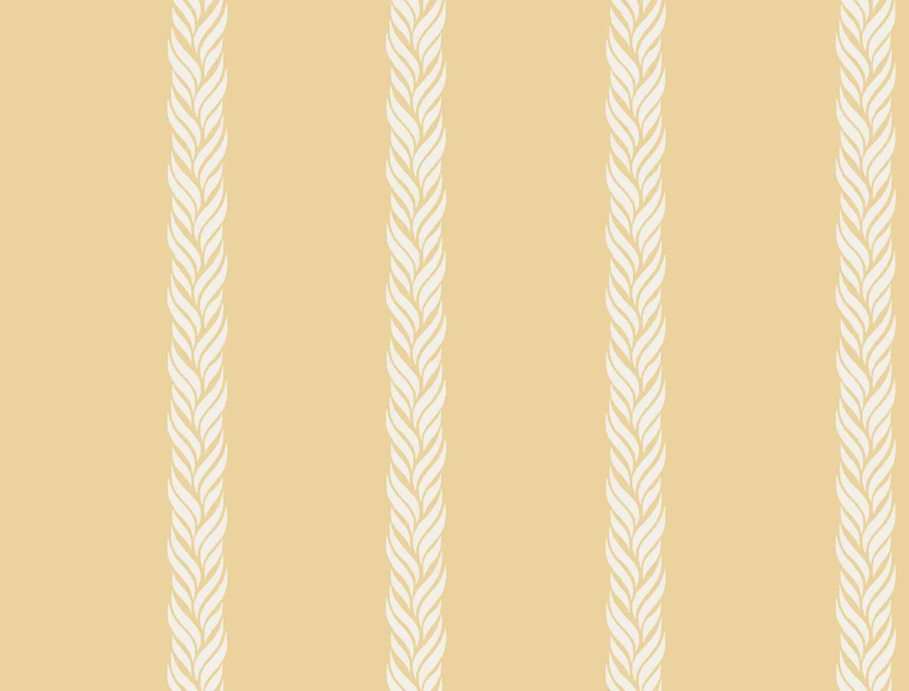 Braided Stripe Yellow Wallpaper - York Wallcoverings - GT4543 - York Wallcoverings Wallpaper