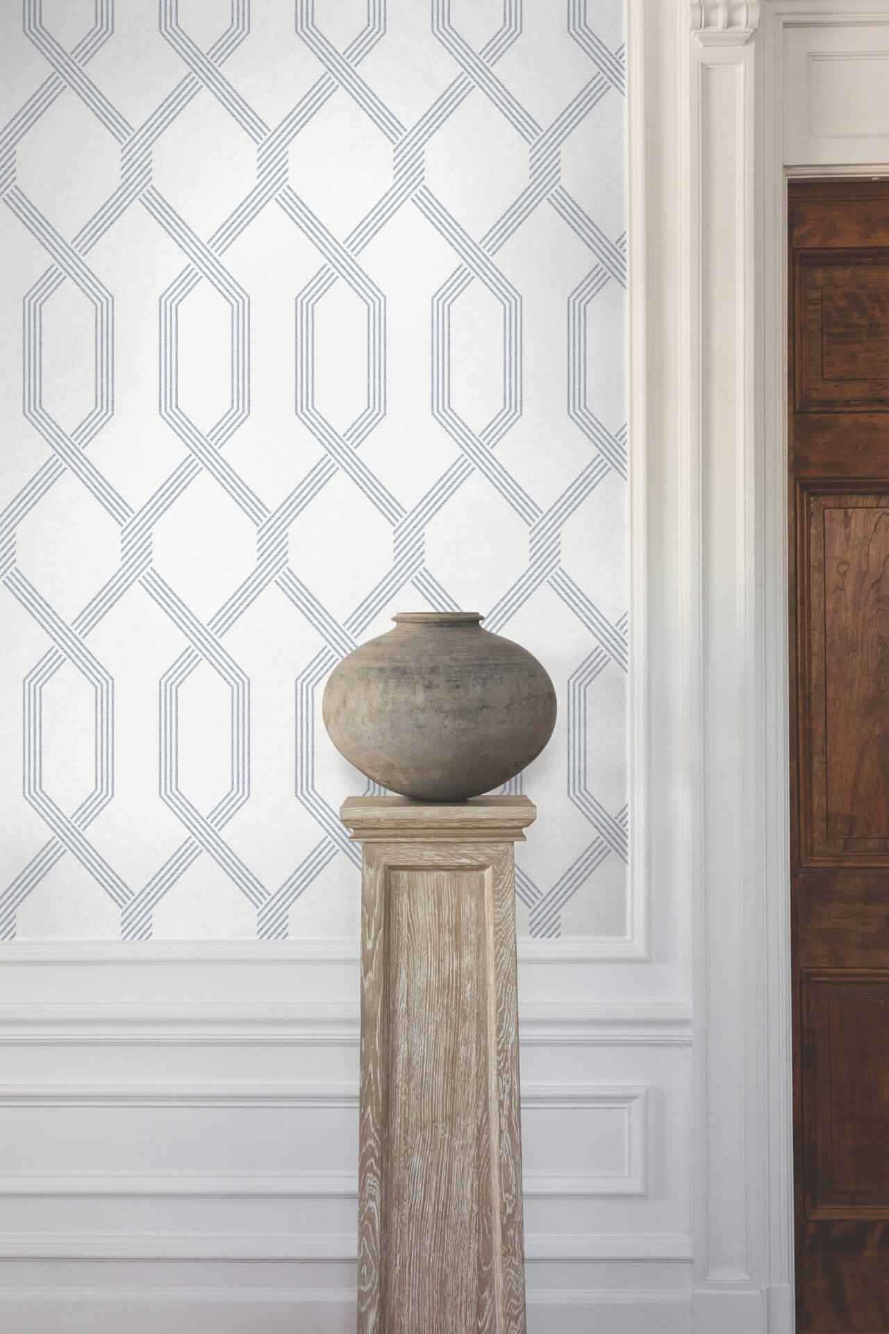 Palisade Blue Wallpaper - York Wallcoverings - GT4553 - York Wallcoverings Wallpaper