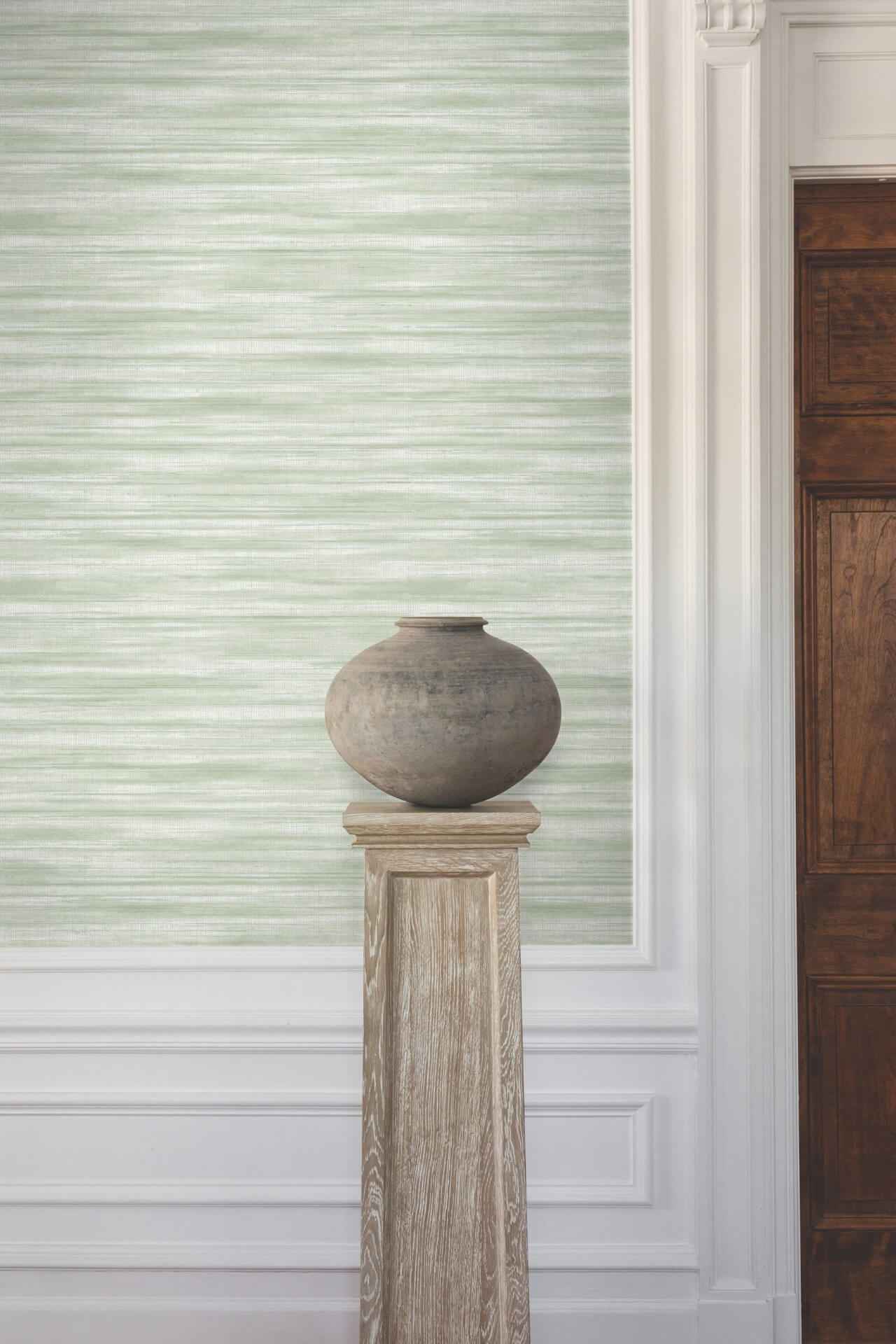 Brushed Linen Green Wallpaper - York Wallcoverings - GT4561 - York Wallcoverings Wallpaper