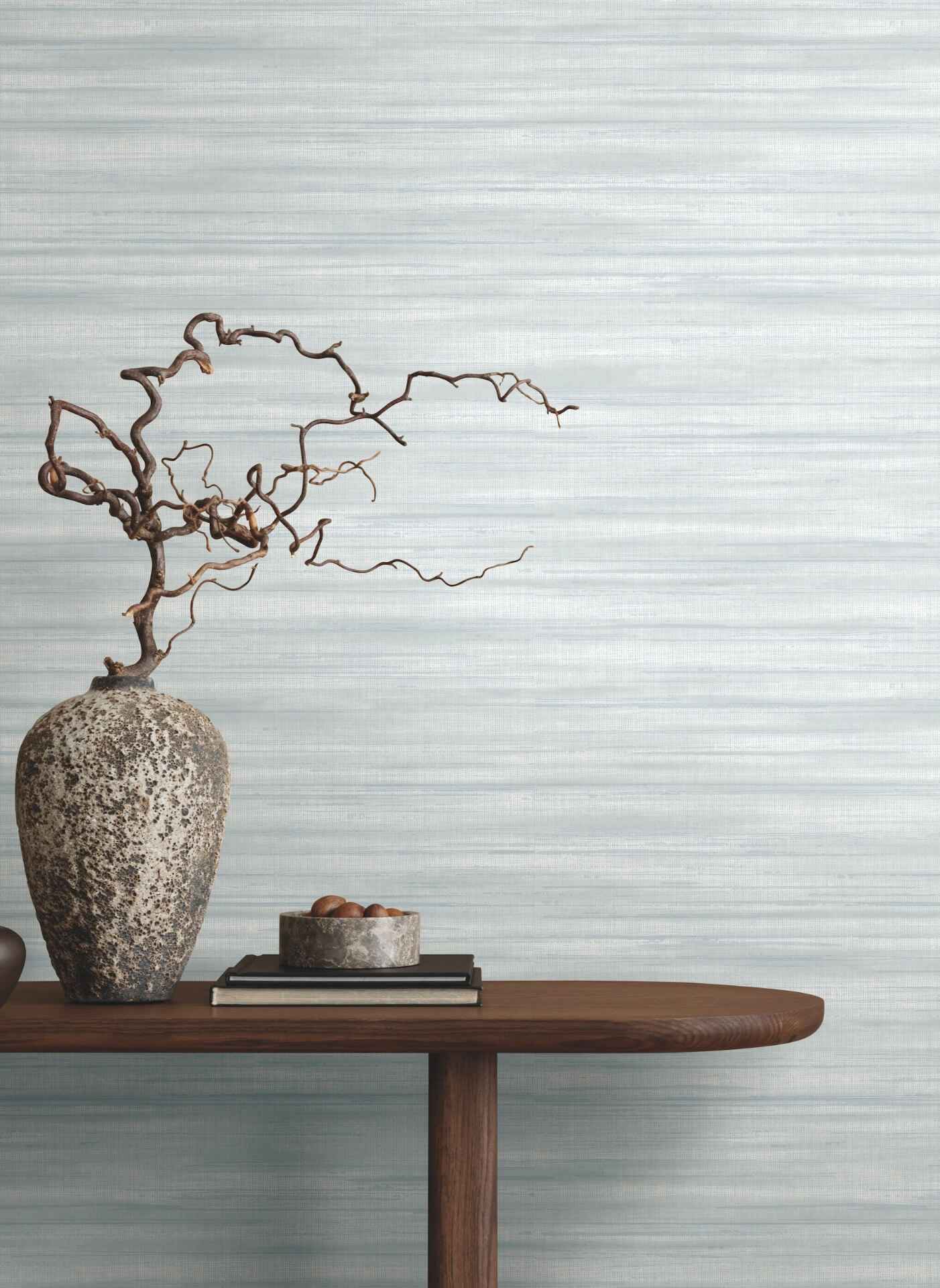 Brushed Linen Light Blue Wallpaper - York Wallcoverings - GT4564 - York Wallcoverings Wallpaper
