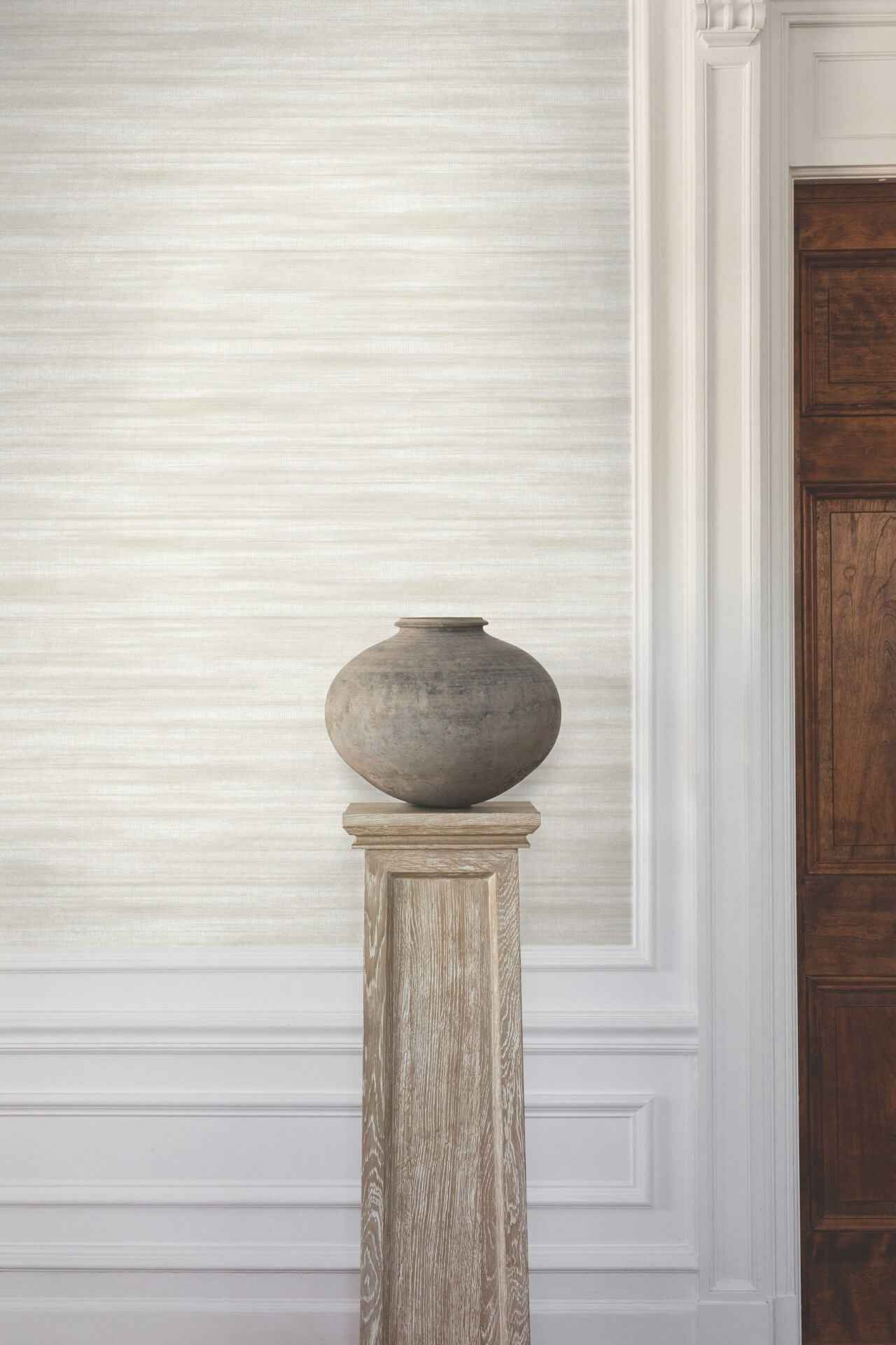 Brushed Linen White Wallpaper - York Wallcoverings - GT4563 - York Wallcoverings Wallpaper