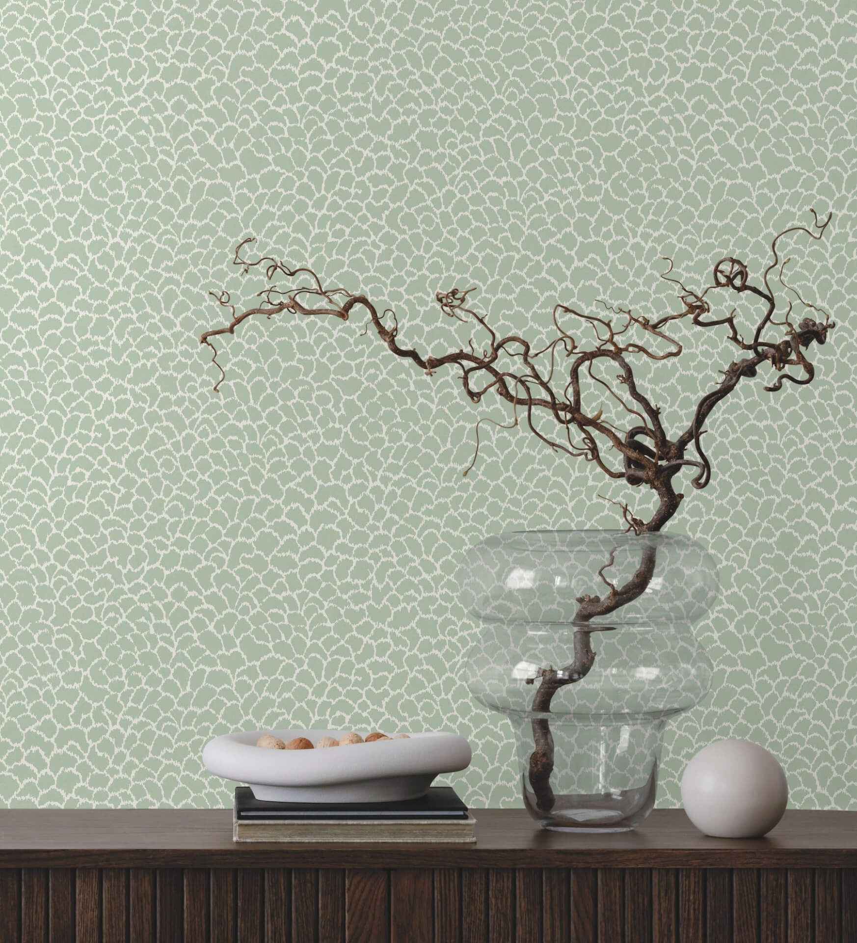 Nadie Green Wallpaper - York Wallcoverings - GT4573 - York Wallcoverings Wallpaper