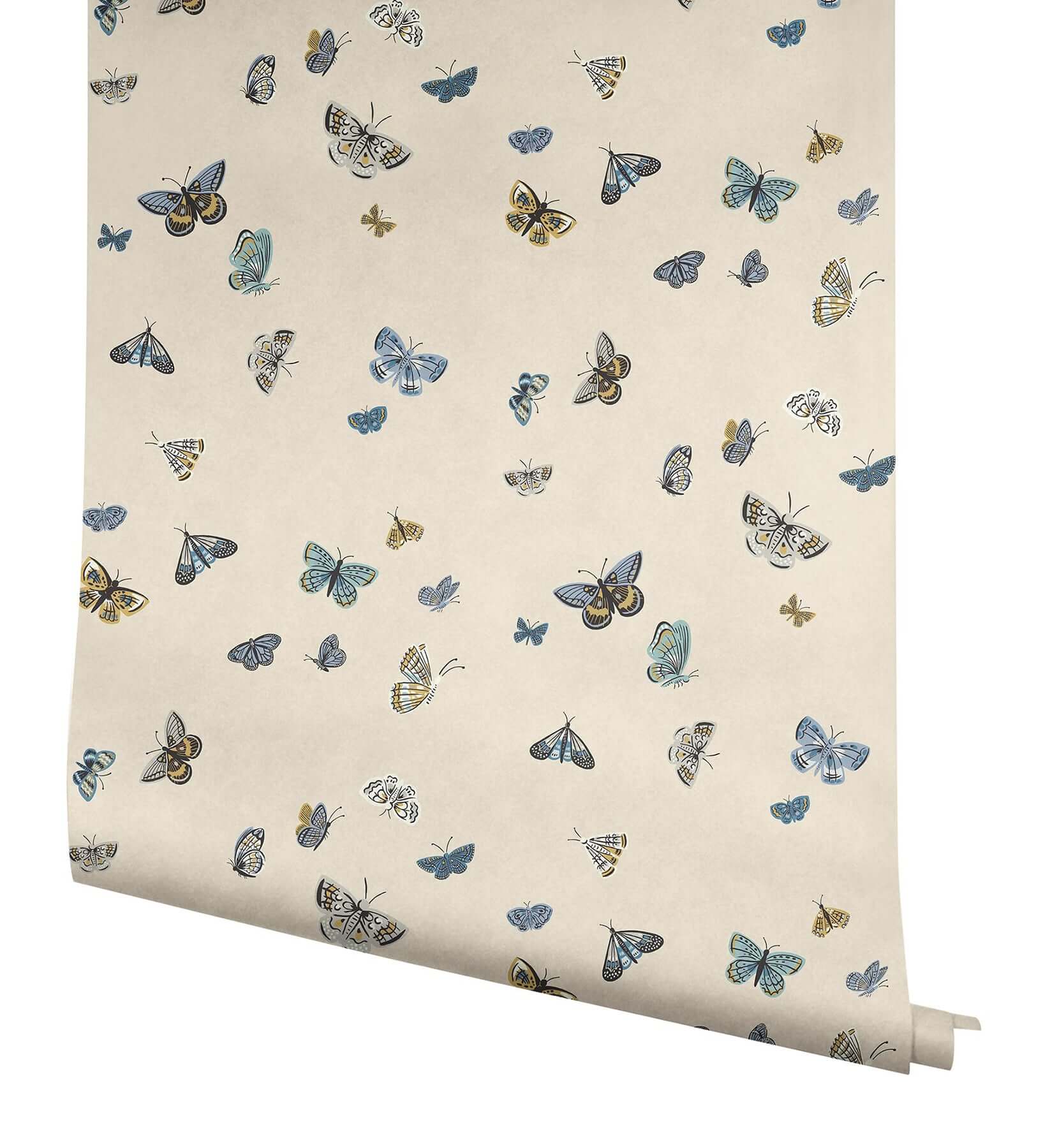butterfly-house-wallpaper-linen-york-wallcoverings-rf7412 - York Wallcoverings Wallpaper