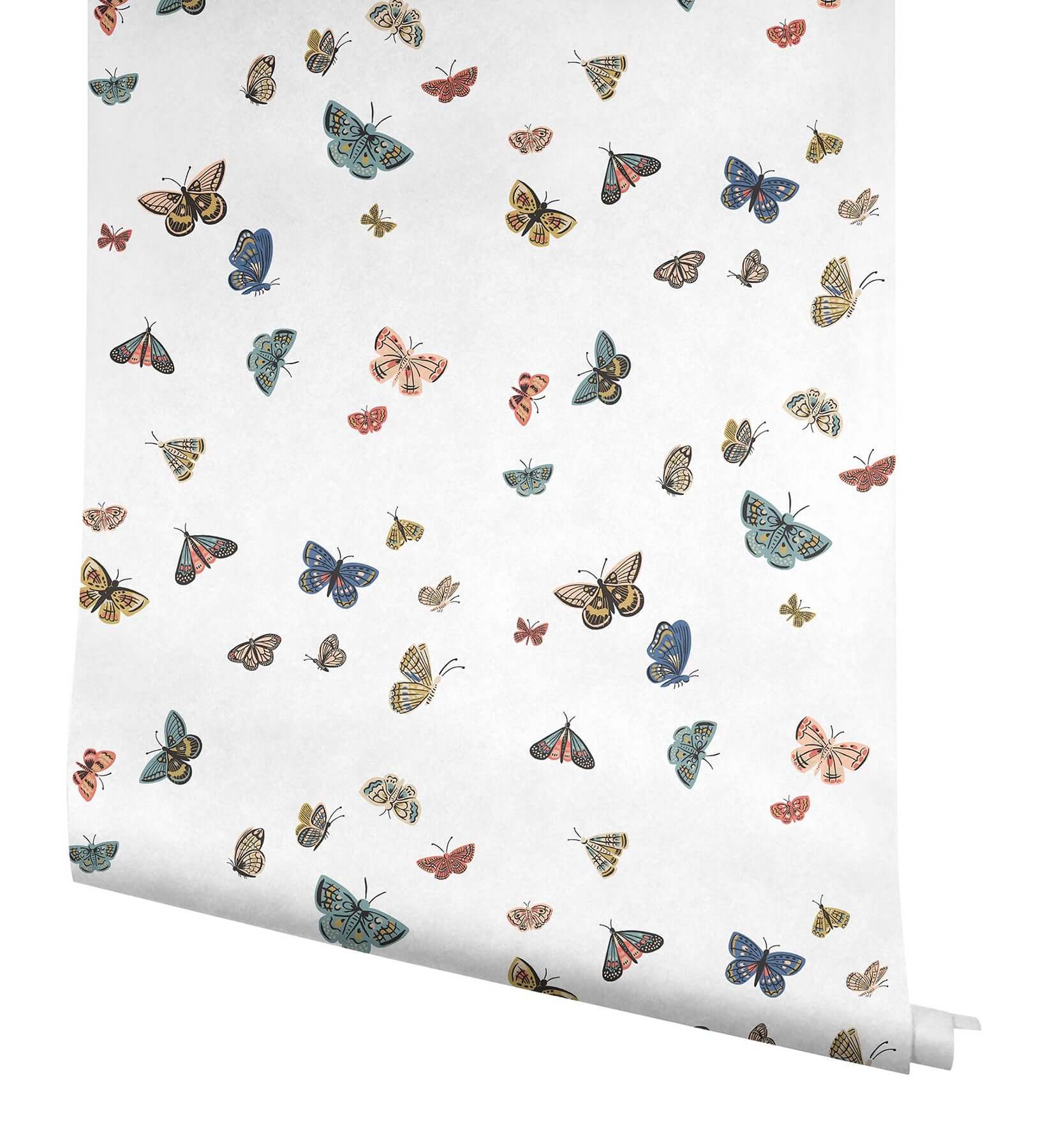 butterfly-house-wallpaper-white-york-wallcoverings-rf7411 - York Wallcoverings Wallpaper
