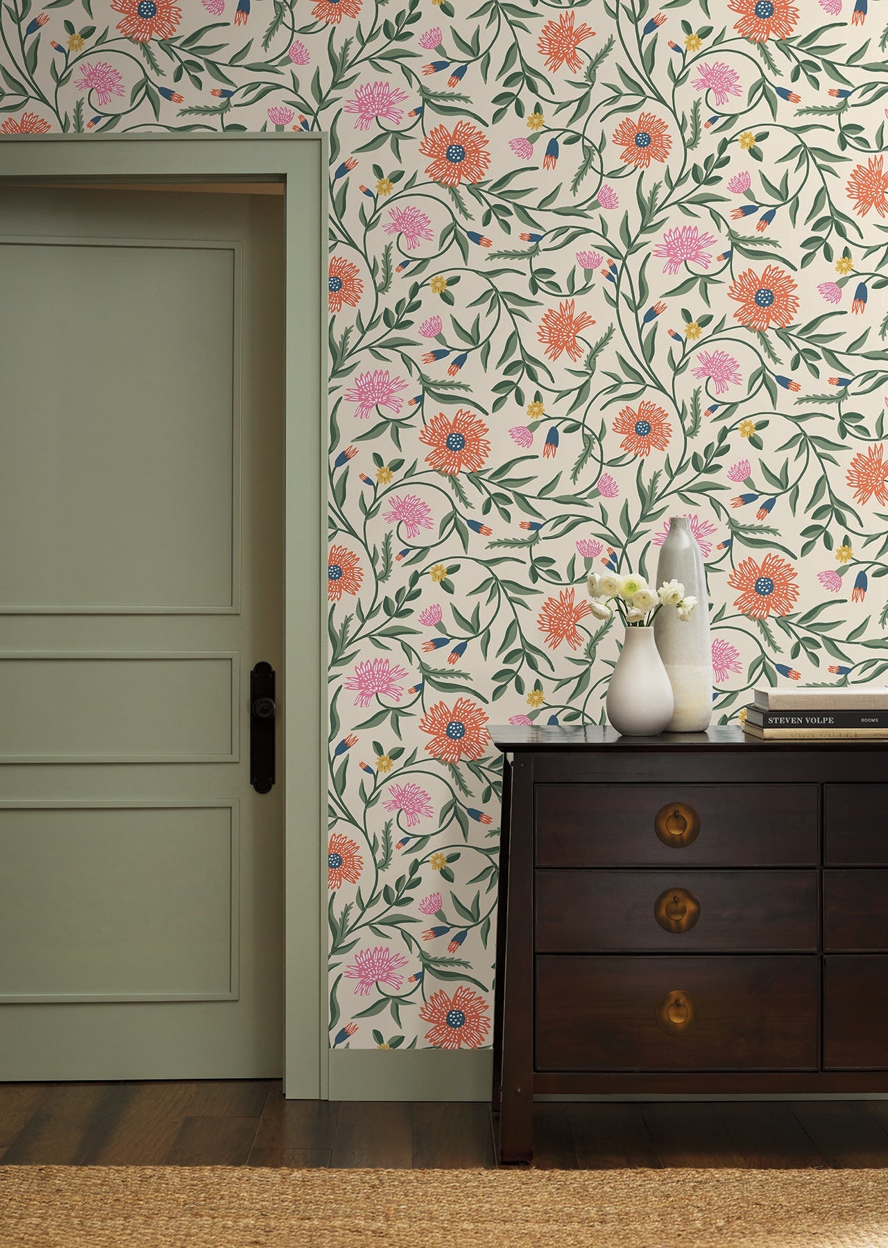 aster-wallpaper-linen-coral-york-wallcoverings-rf7433