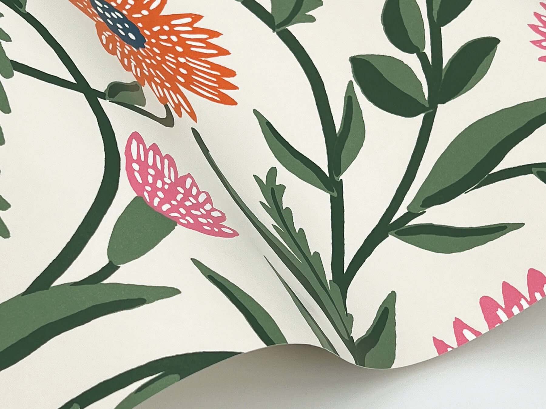 aster-wallpaper-linen-coral-york-wallcoverings-rf7433 - York Wallcoverings Wallpaper