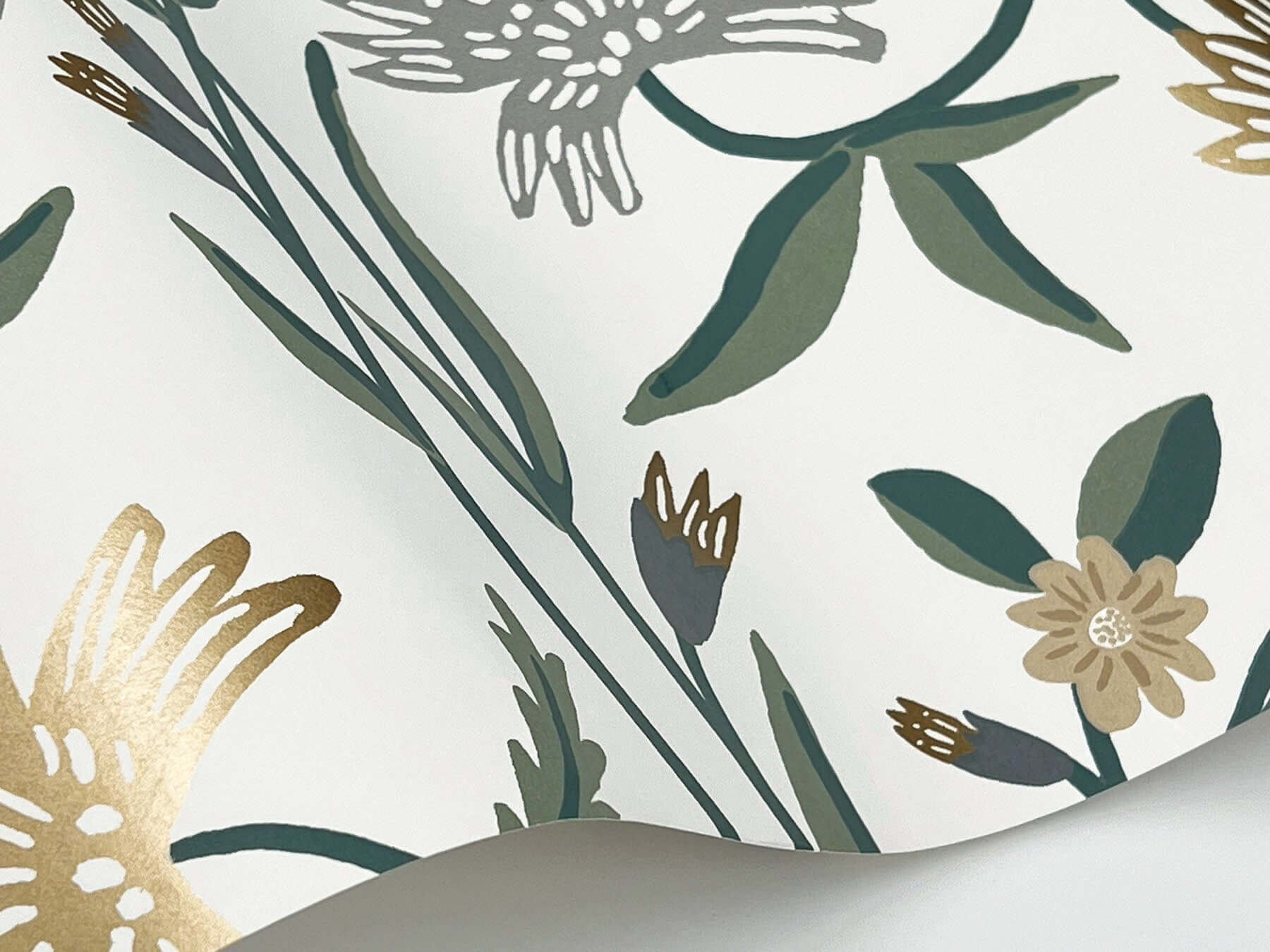 aster-wallpaper-linen-gold-york-wallcoverings-rf7432 - York Wallcoverings Wallpaper