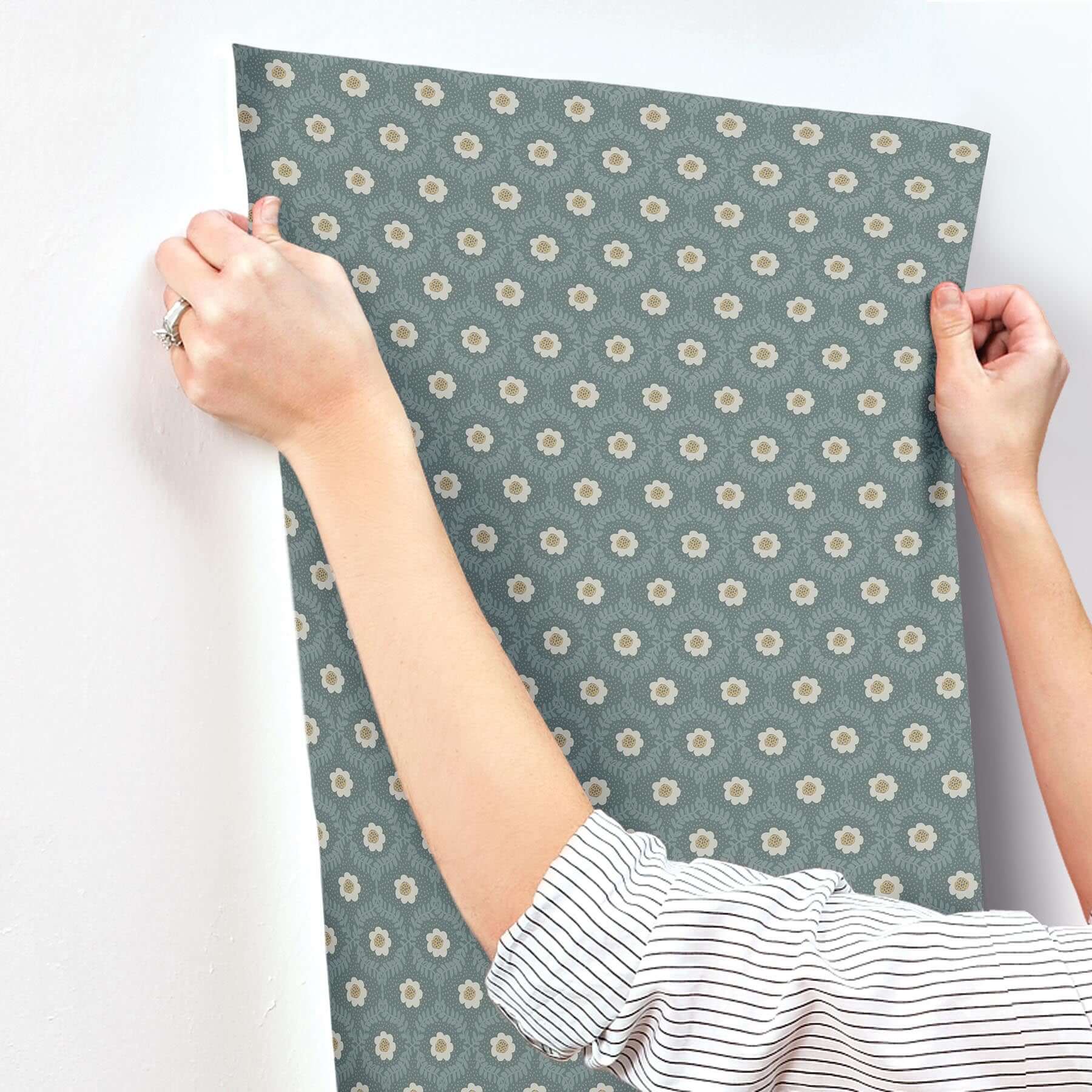 emma-wallpaper-slate-york-wallcoverings-rf7445 - York Wallcoverings Wallpaper
