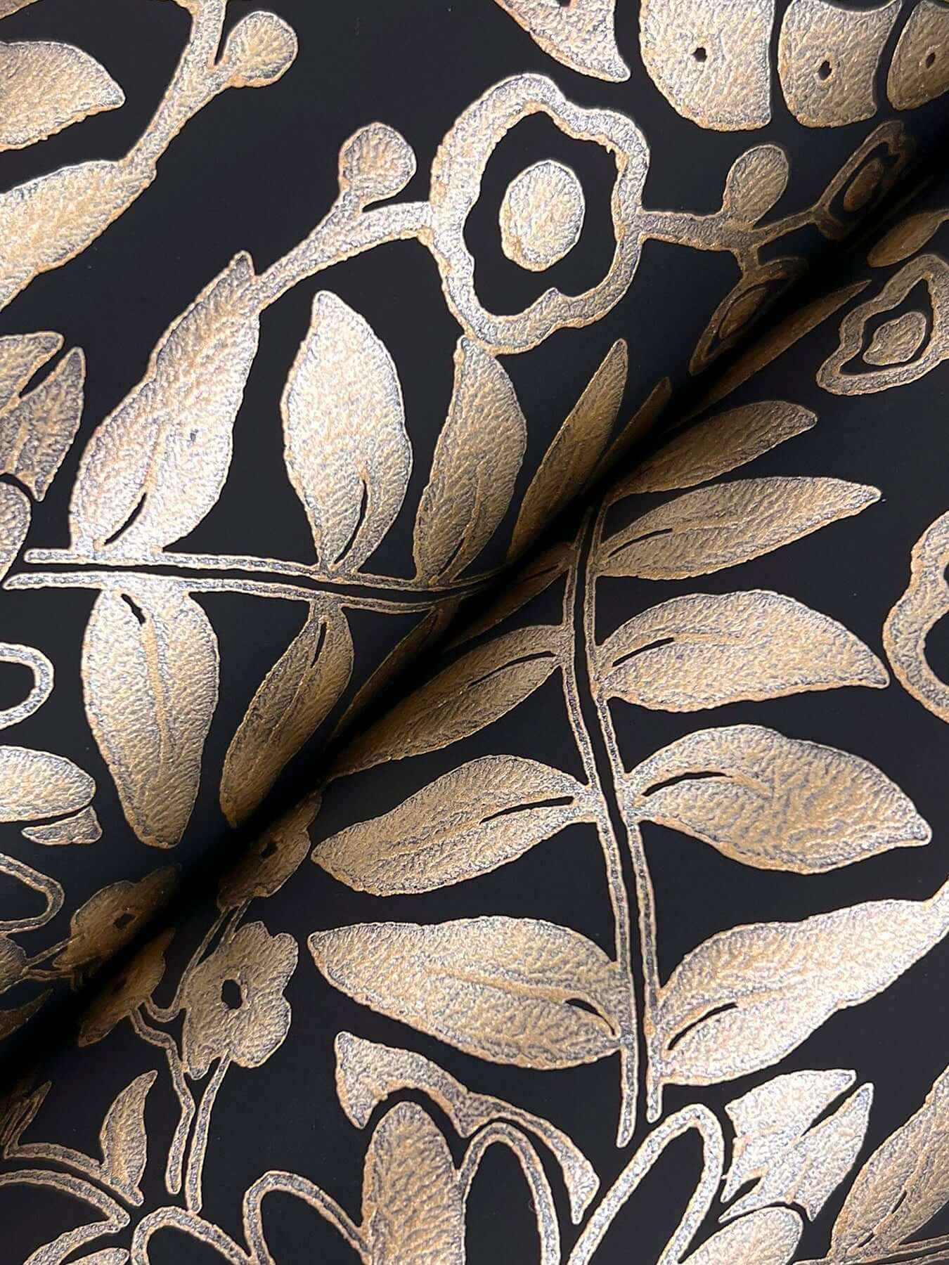 Pineapple Damask Black Wallpaper - York Wallcoverings - RF7483 - York Wallcoverings Wallpaper