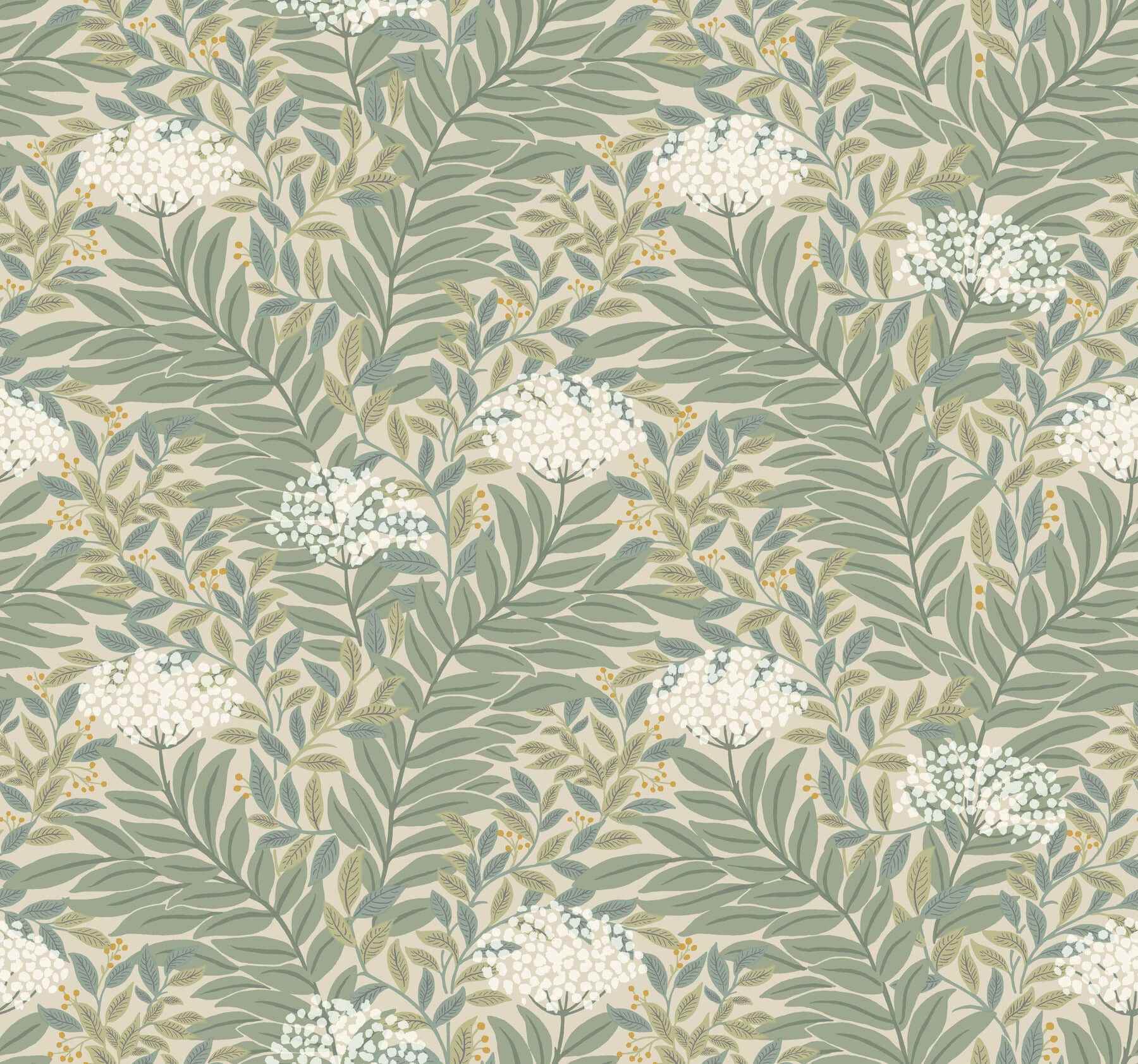 Highgrove Linen Wallpaper - York Wallcoverings - RF7502